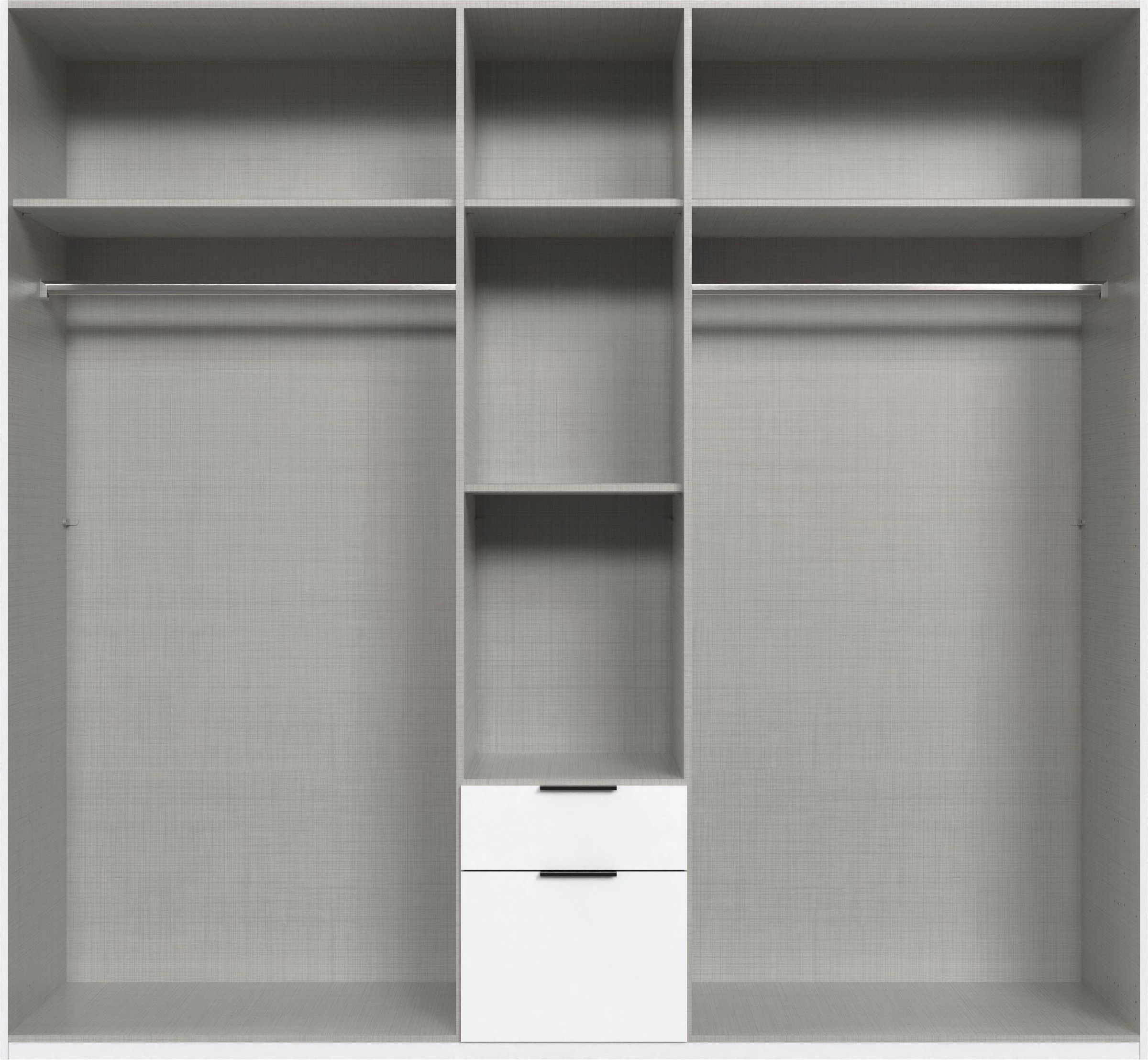 Thumbnail - Wimex Drehtürenschrank "Mugano" mit langen oder kurzen Griffen aus Metall, in vielen Breiten, 208 oder 236 cm hoch, Made...