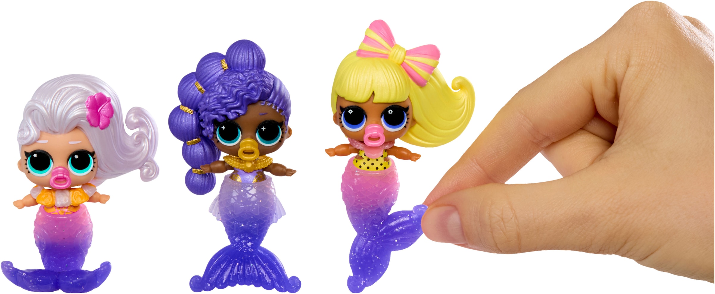 L.O.L. SURPRISE! Anziehpuppe »L.O.L. Surprise Mermaids! Makeover Magic Baby Sisters« Sortierte Lieferung - Abbildungen dienen als Beispiele!