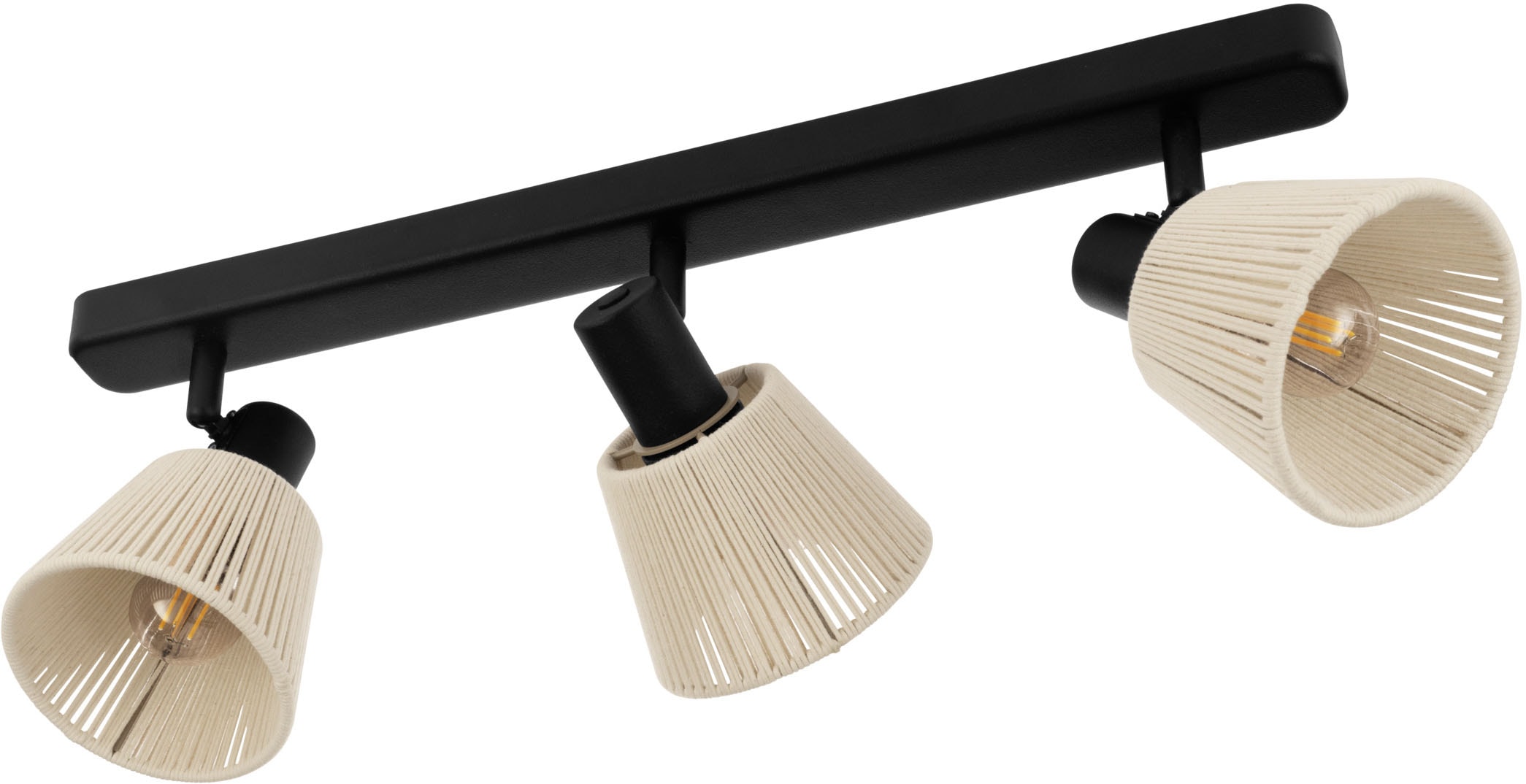 "EGLO Deckenspot ""SEAGARD Spotlampe - Stahl - E14 - 3X40W - IP20"", schwarz, 3, H: 13,5cm, 1 Stk., Leuchten, Deckenlampe, Deckenstrahler, Strahler
