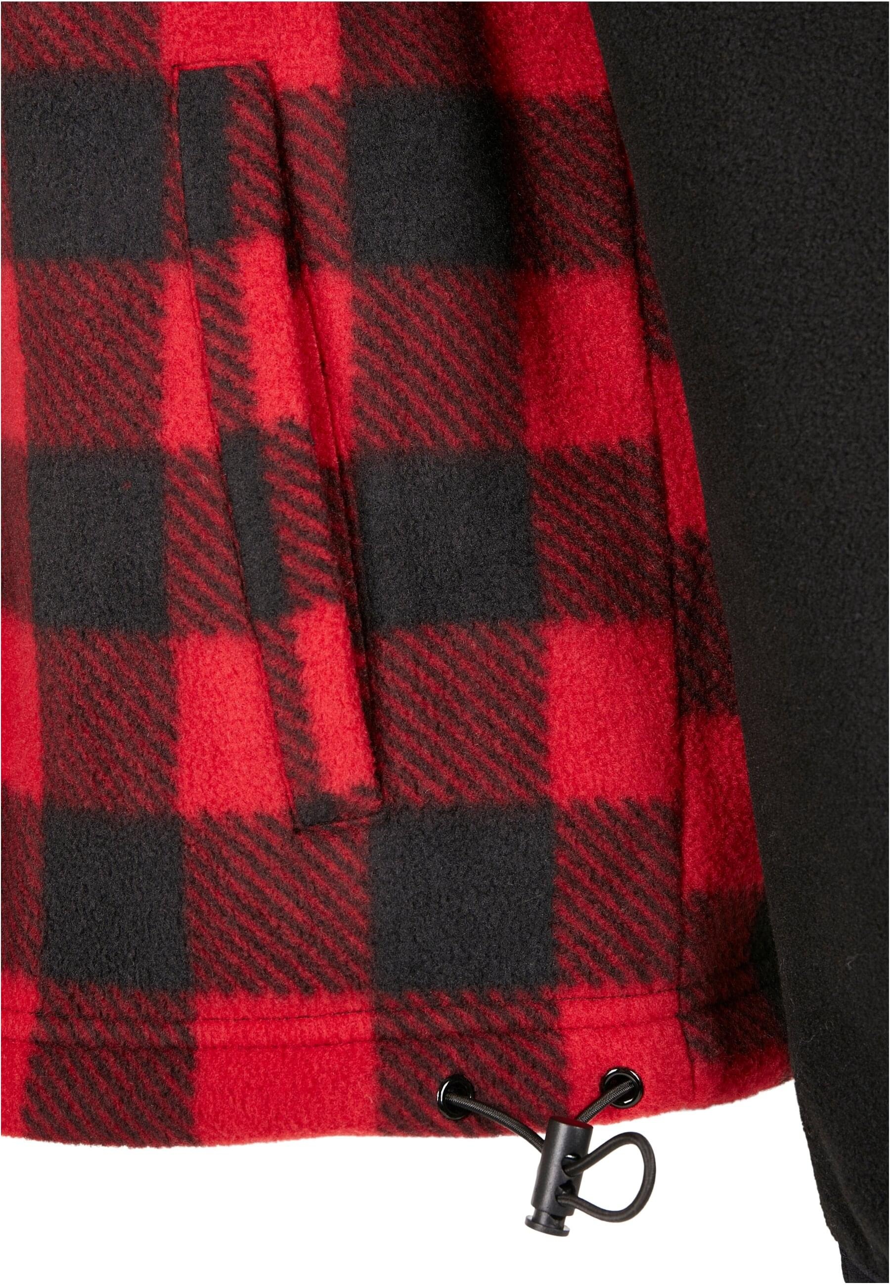 URBAN CLASSICS Winterjacke »Urban Classics Herren Patterned Polar Fleece Track Jacket«, (1 St.), mit Kapuze