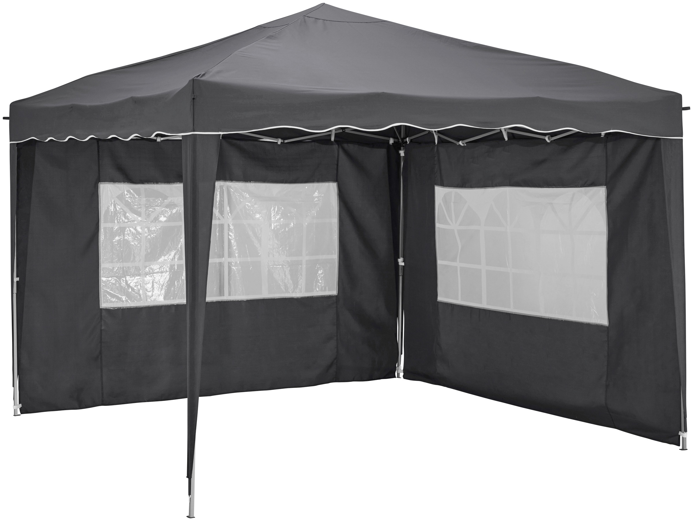 Konifera Folding Gazebo Side Panel Gray Polyester 2