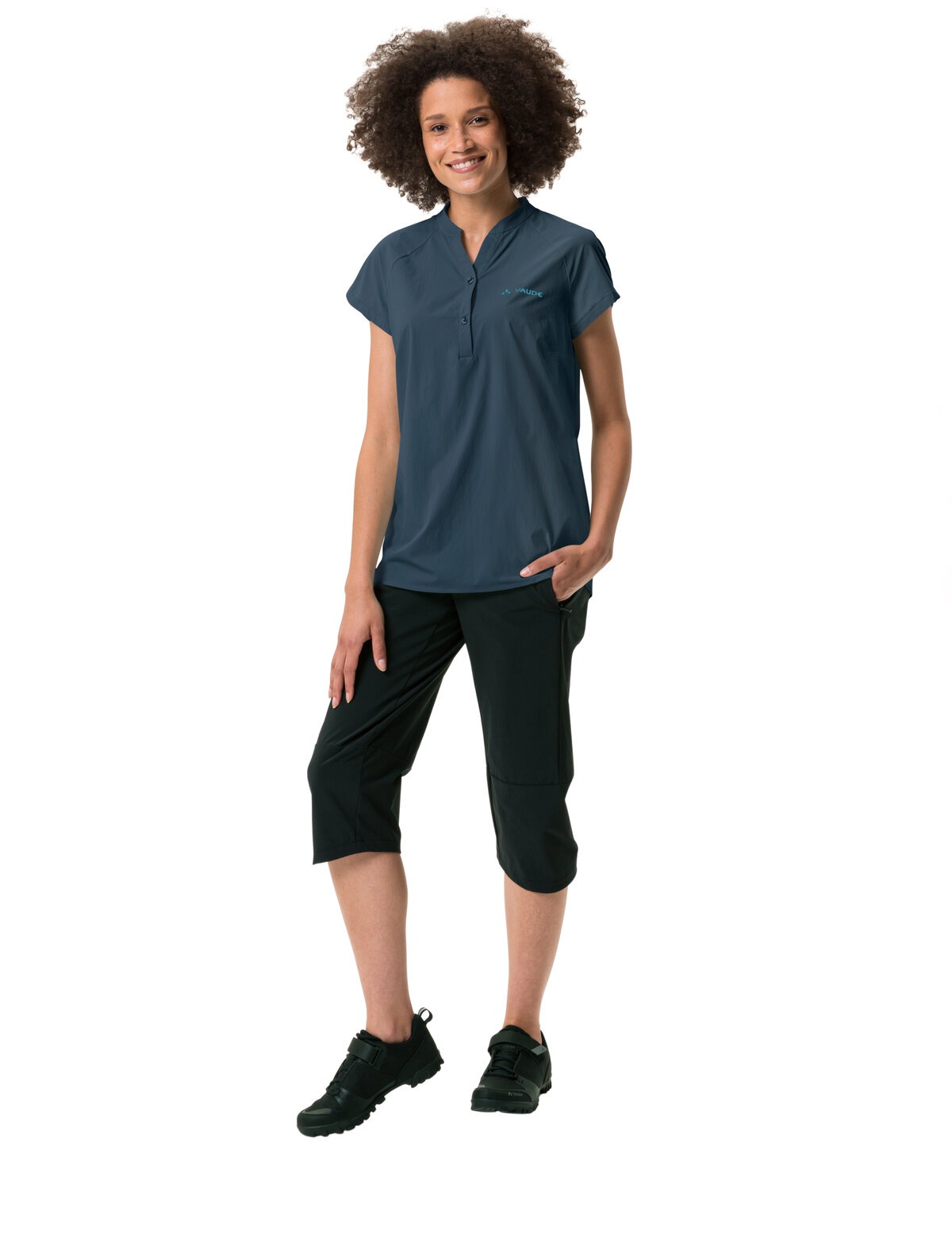 Thumbnail - VAUDE Funktionsbluse "WOMENS YARAS SL SHIRT II" Loose Fit, sportlicher Stil, aus Polyamid und Elasthan