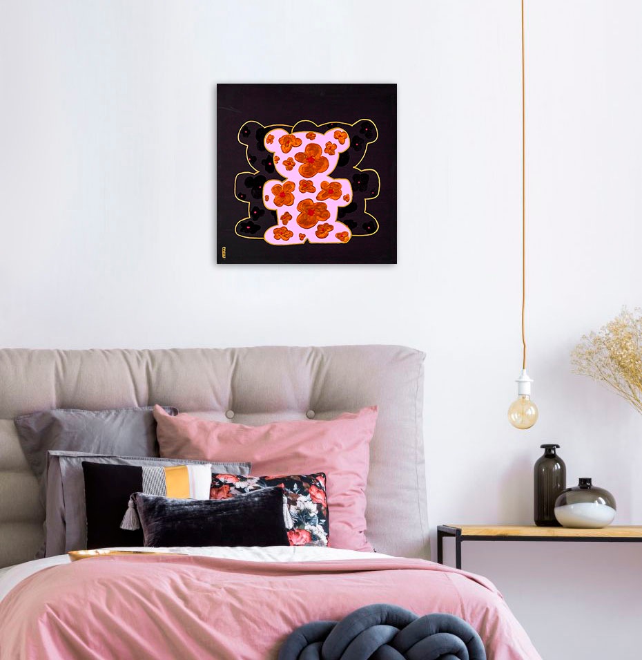 queence Leinwandbild "Bears XI", Bär-Bären-Kunst, (1 St.), Premium-Leinwand günstig online kaufen