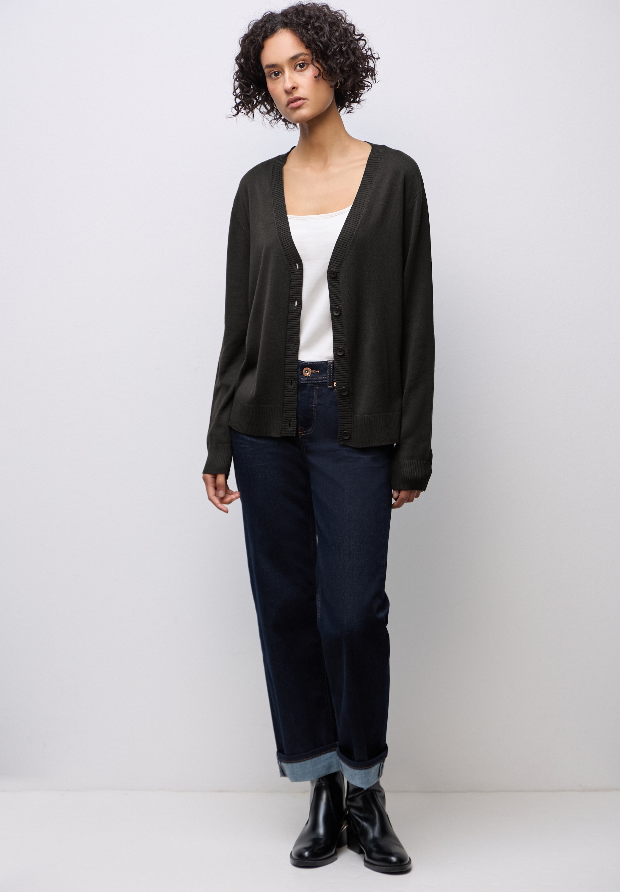 Thumbnail - STREET ONE Strickjacke mit Rippstrickdetails