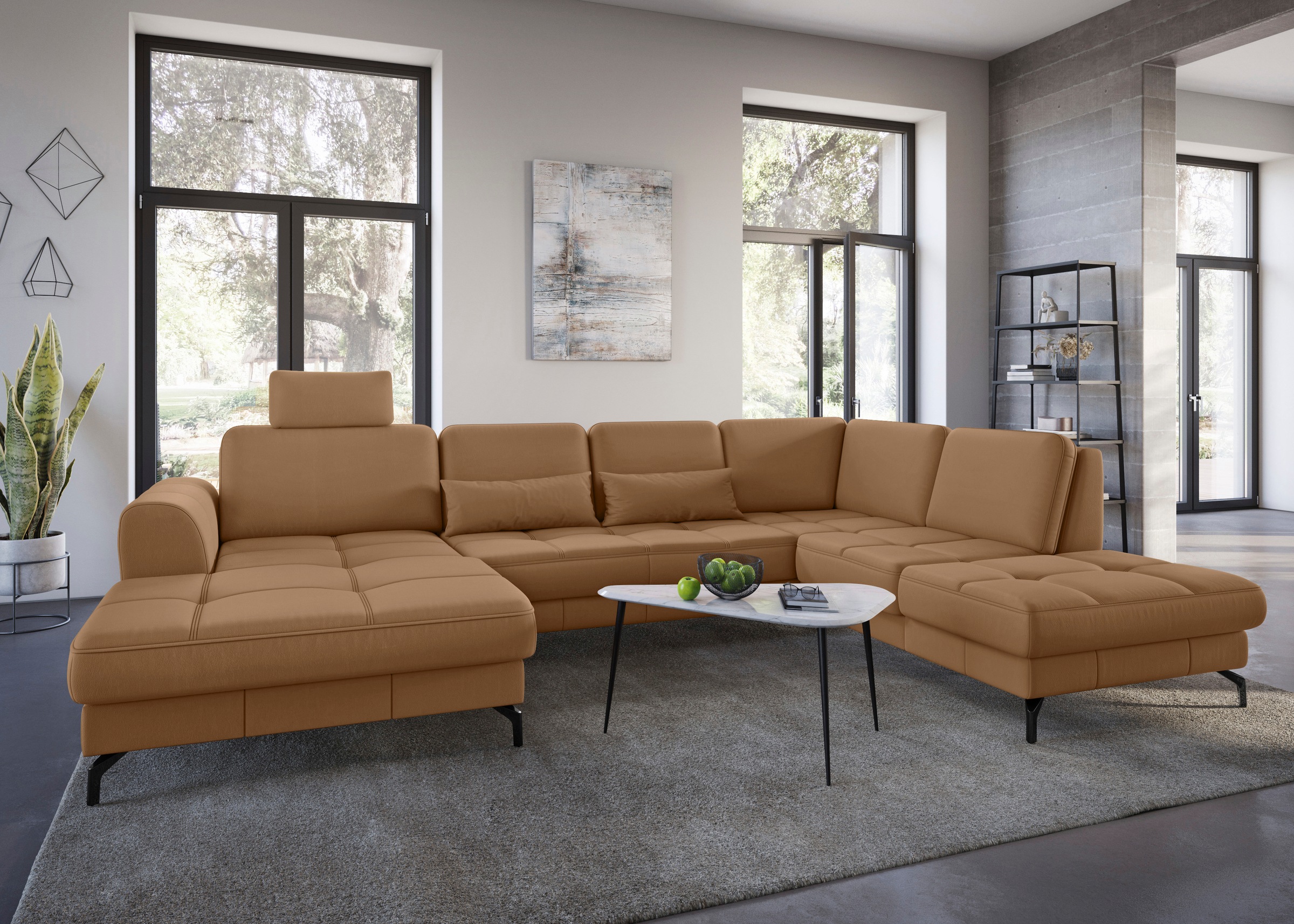 sit&more Wohnlandschaft Bendigo U-Form, inklusive Sitztiefenverstellung, günstig online kaufen