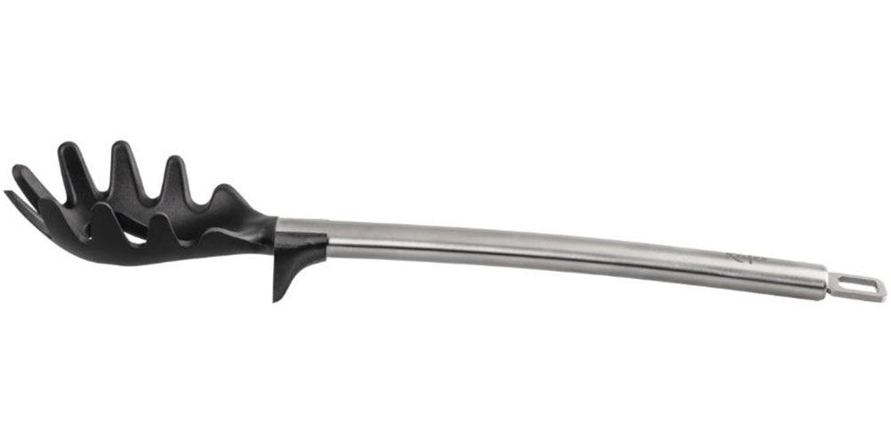 Käfer Kochbesteck-Set »Käfer Edelstahl Küchenhelfer«, (Set, 3 tlg., 1 x Spaghetti-Heber, 1 x Pfannenwender, 1 x Schöpfkelle), 3-tlg. Set aus Edelstahl & Silikon, hitzebeständig, ergonomisch