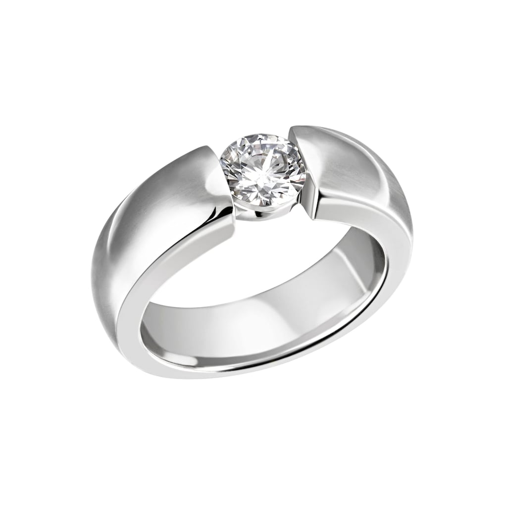 Firetti Fingerring »Schmuck Geschenk Silber 925 Silberring Ring Spannring-Optik glitzernd«