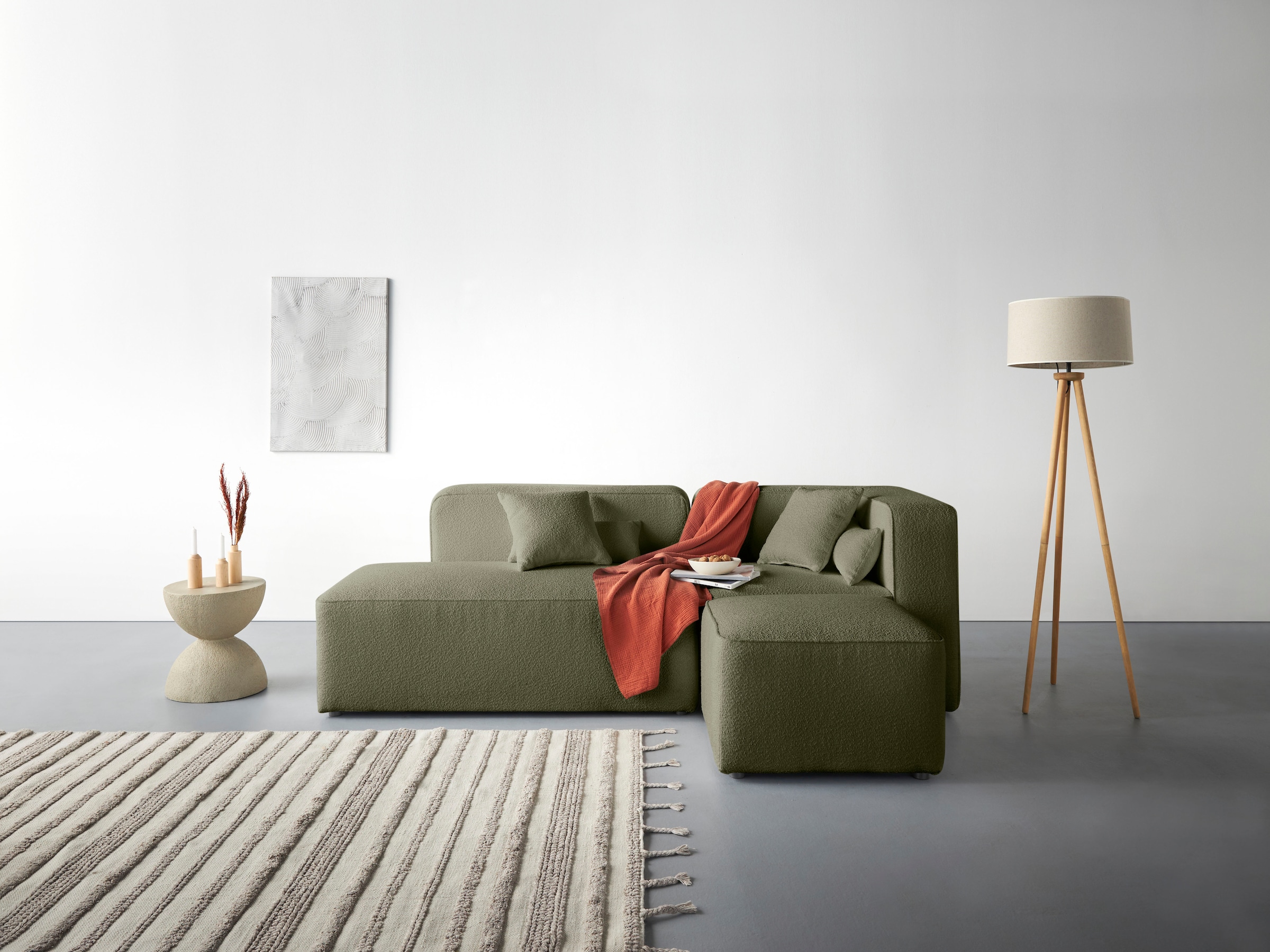 Home affaire Ecksofa "Sundstrup L-Form" Modulserie, individuelle Zusammenst günstig online kaufen