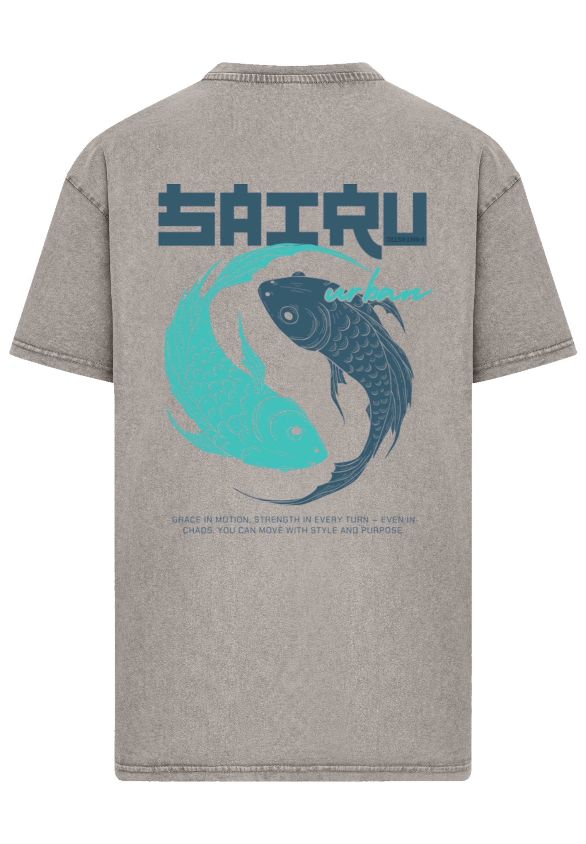 Thumbnail - F4NT4STIC T-Shirt "Koi Fish Oversize Japan Streetstyle", Japan Streetwear Styles