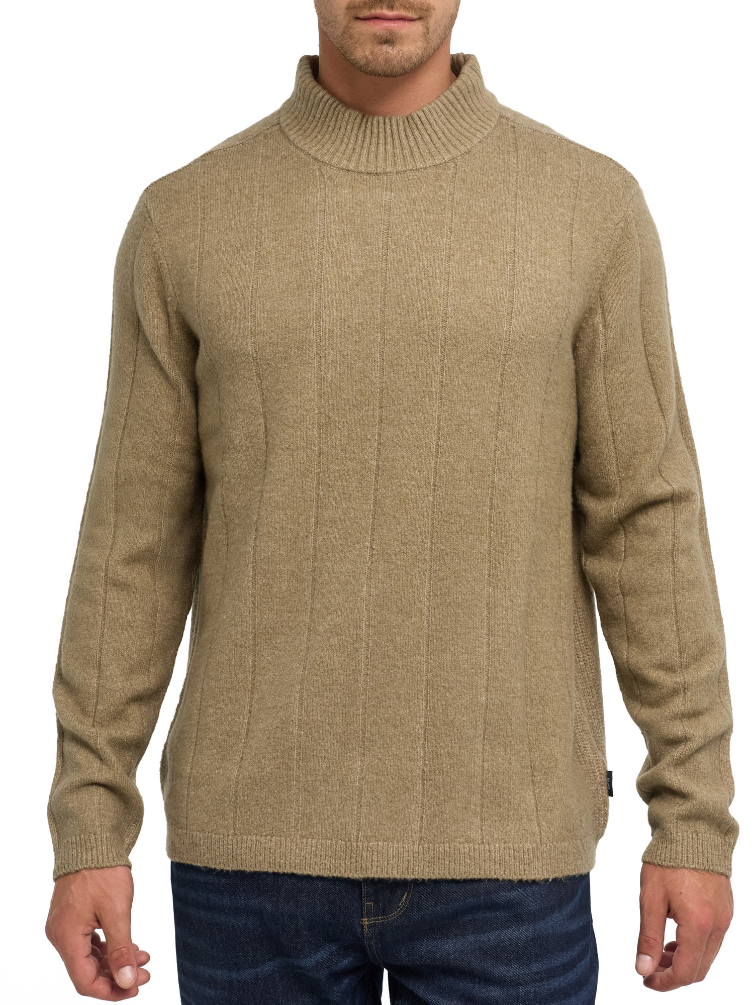 Indicode Rollkragenpullover "INCrowport" Materialmix, regular fit