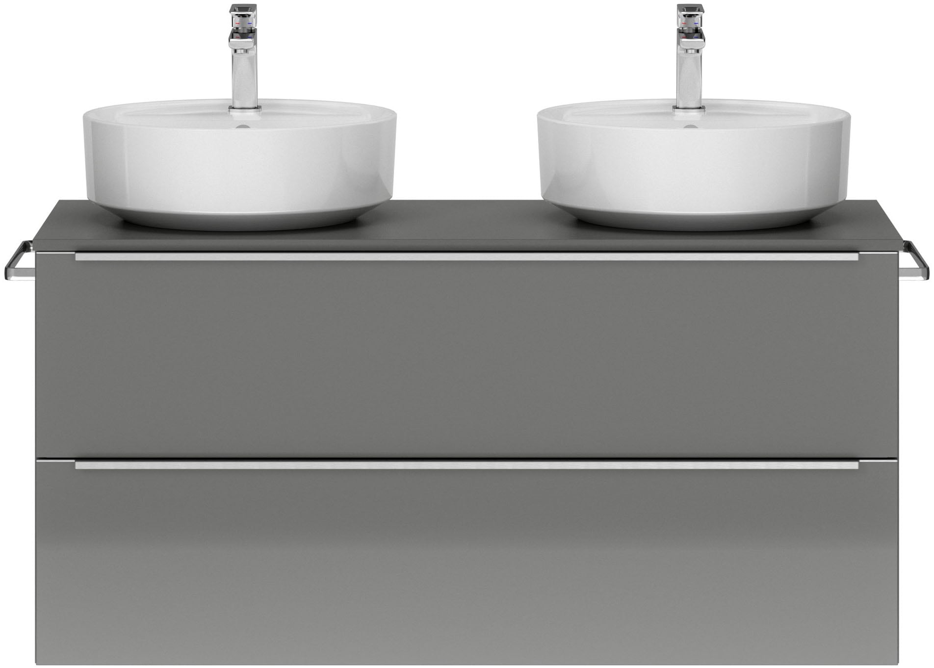 nobilia Waschtisch-Set "Alvene" mit Doppelwaschplatz, vormontiert, mit Soft günstig online kaufen