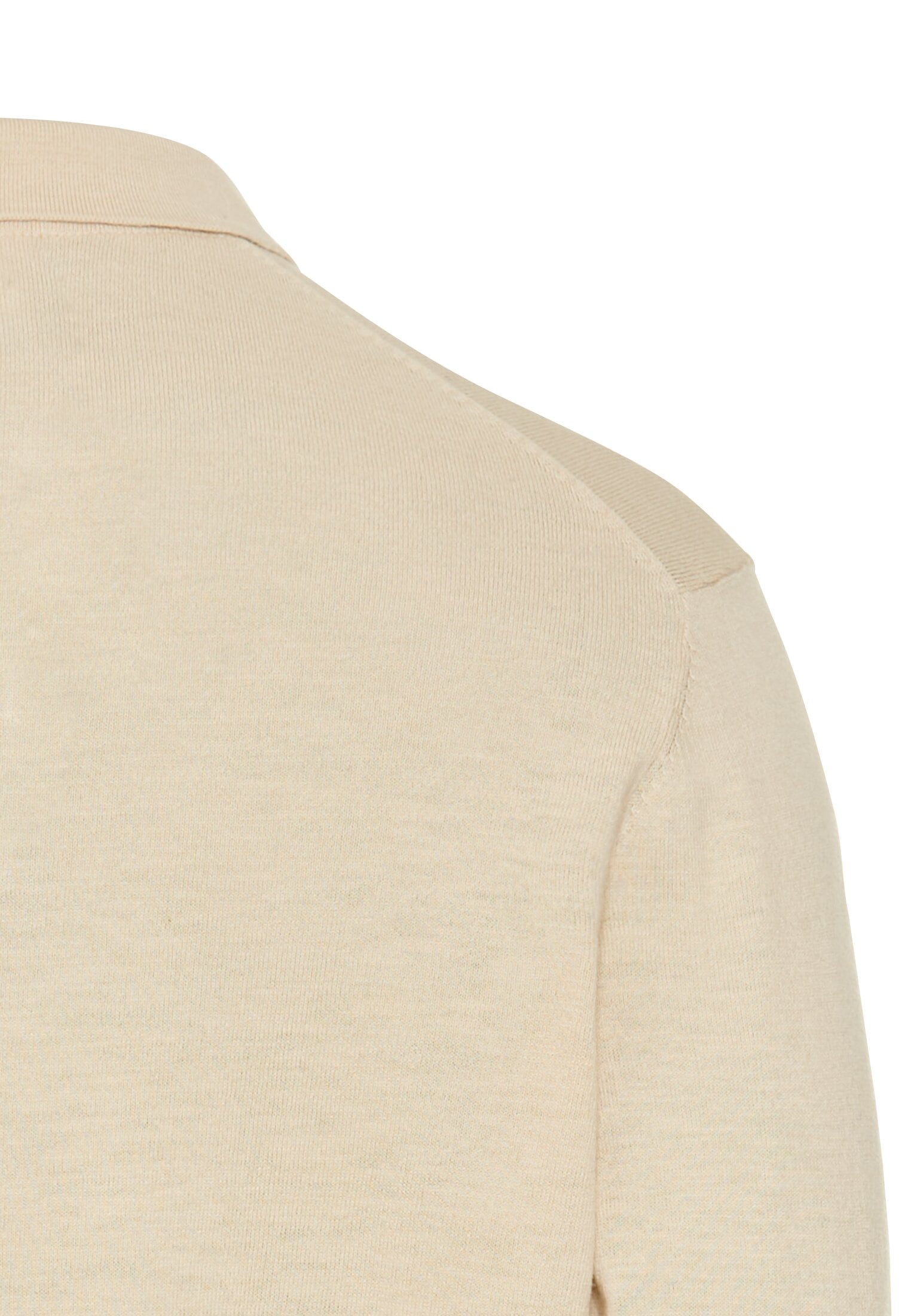 camel active Langarm-Poloshirt, mit Rippbündchen