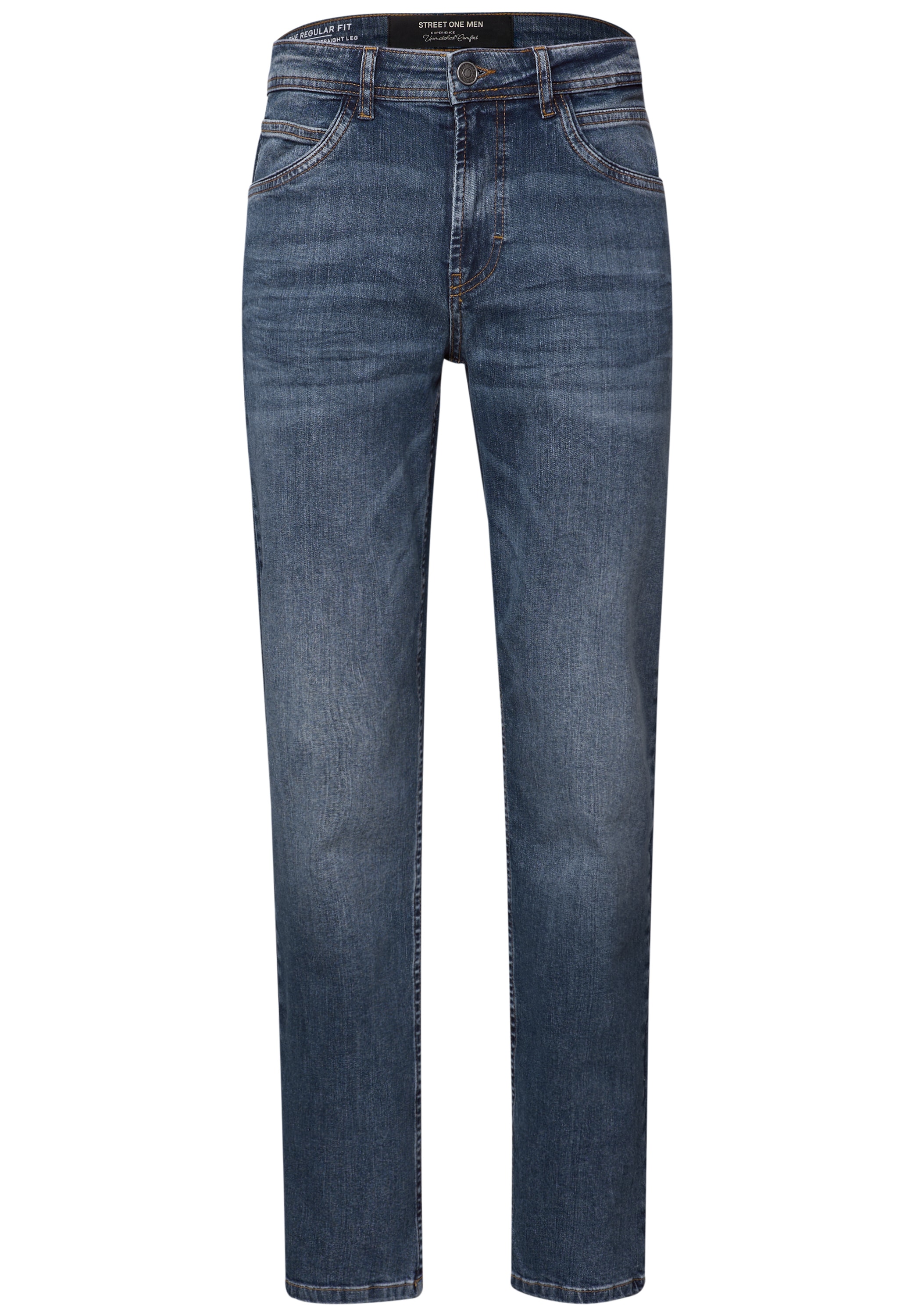 STREET ONE MEN Regular-fit-Jeans, aus Baumwolle mit Stretchanteil