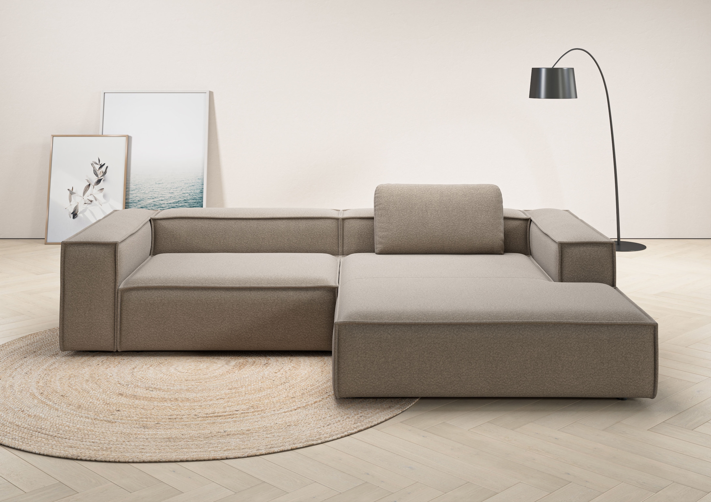 Places of Style Ecksofa "Watertown, modernes XXL L-Form, 306 cm breit", Gro günstig online kaufen