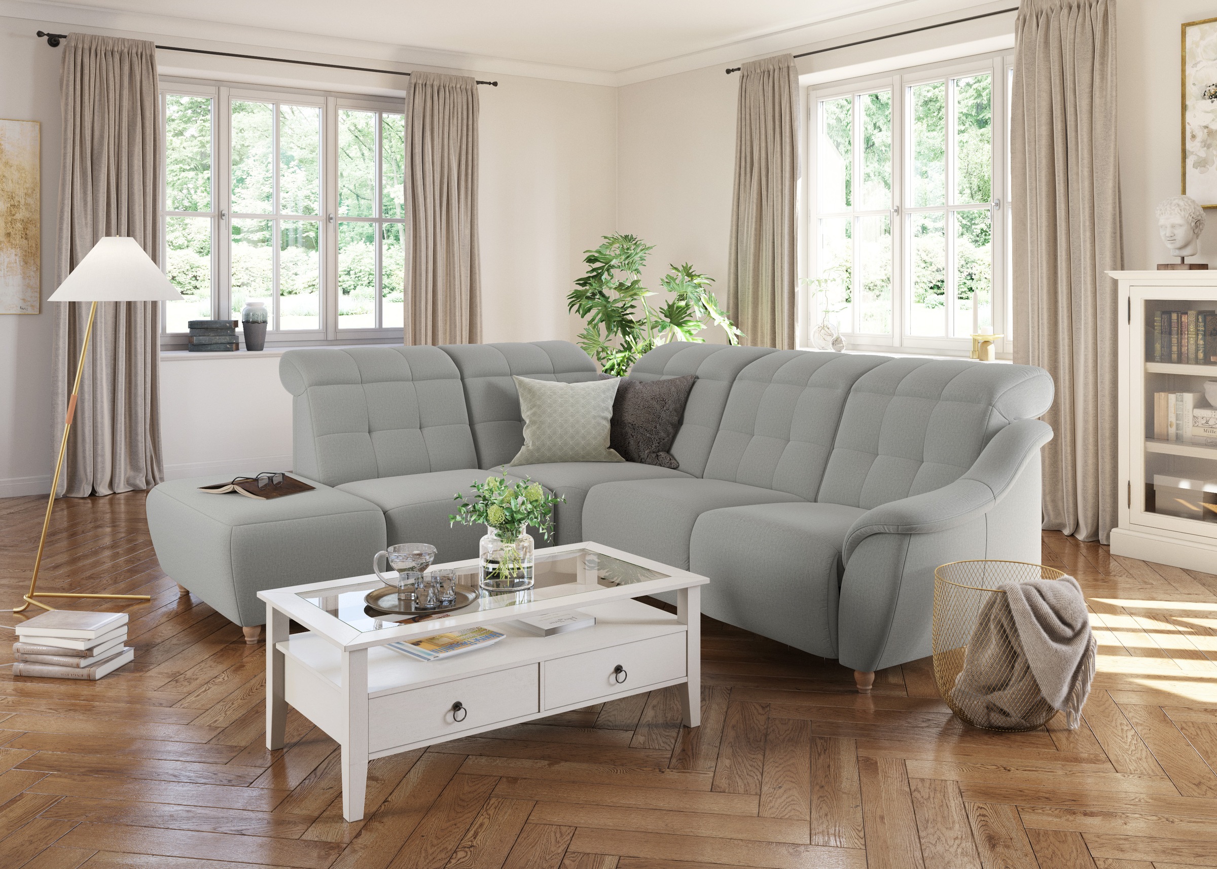 Home Affaire Boston L-Shape Corner Sofa with electric relaxation and adjustable headrests 10