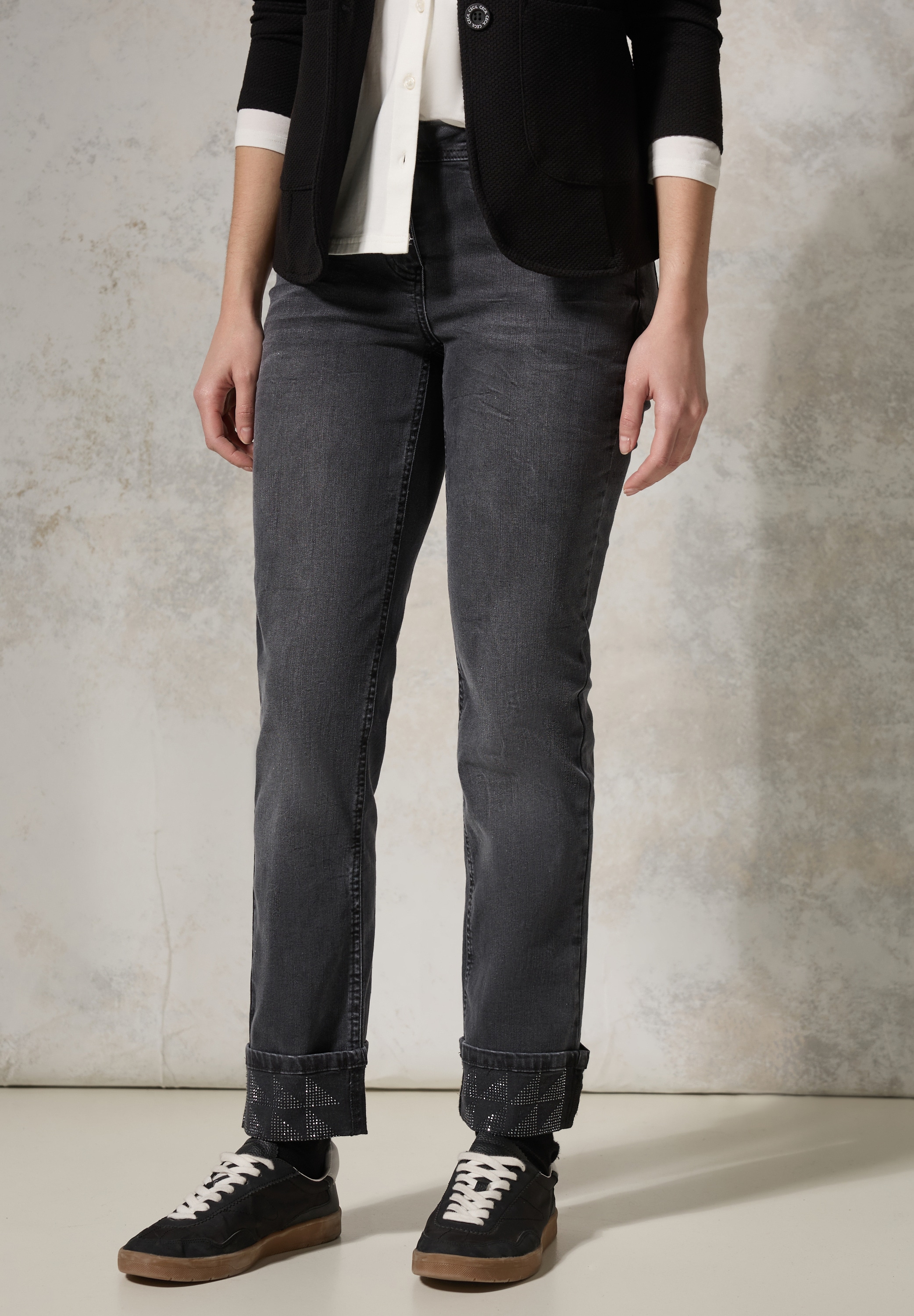Cecil Comfort-fit-Jeans, Middle Waist
