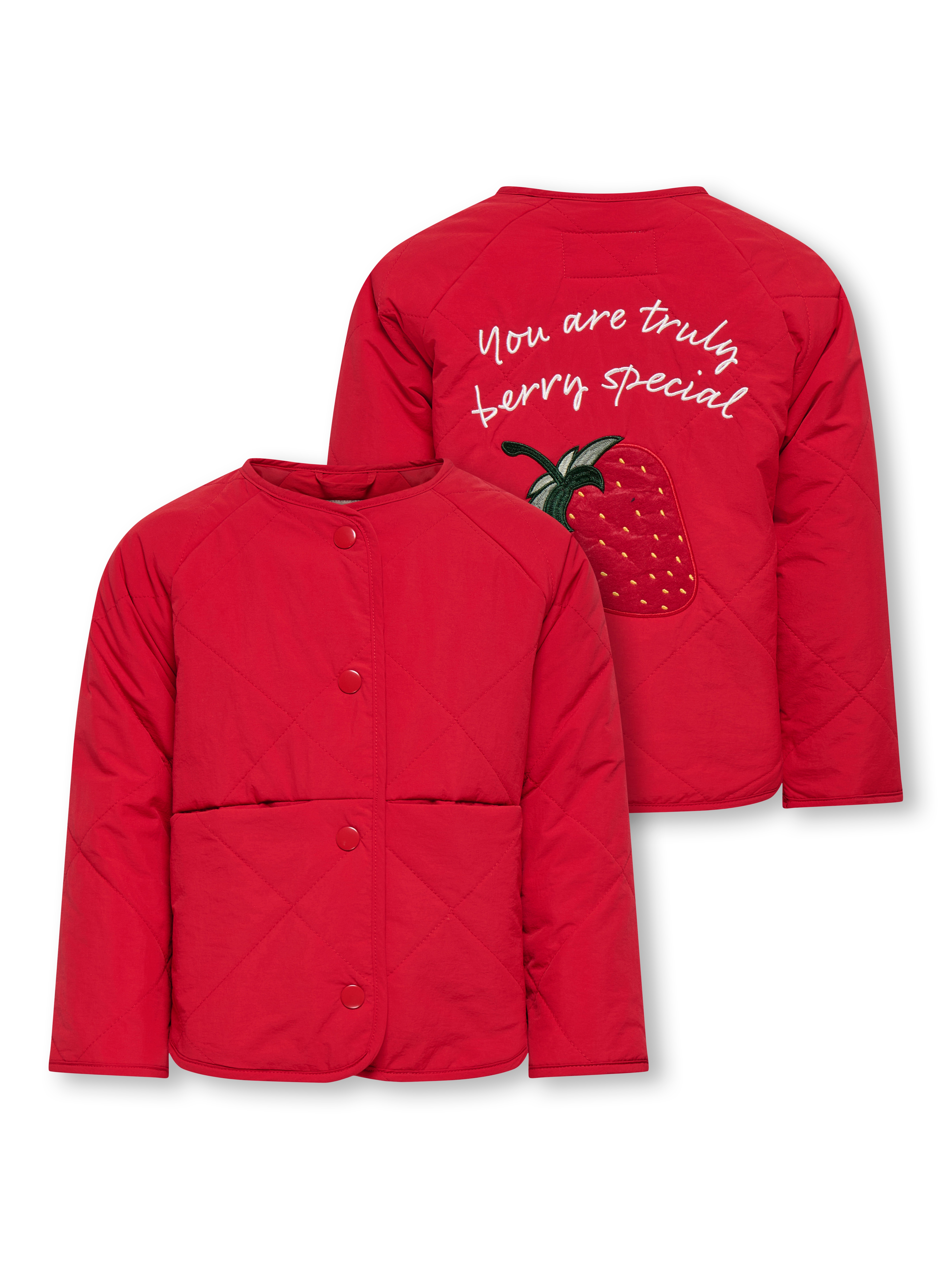 KIDS ONLY Steppjacke "KMGROSALINA QUILTED JACKET OTW NOOS" ohne Kapuze Kunstfaser, normal geschnitten