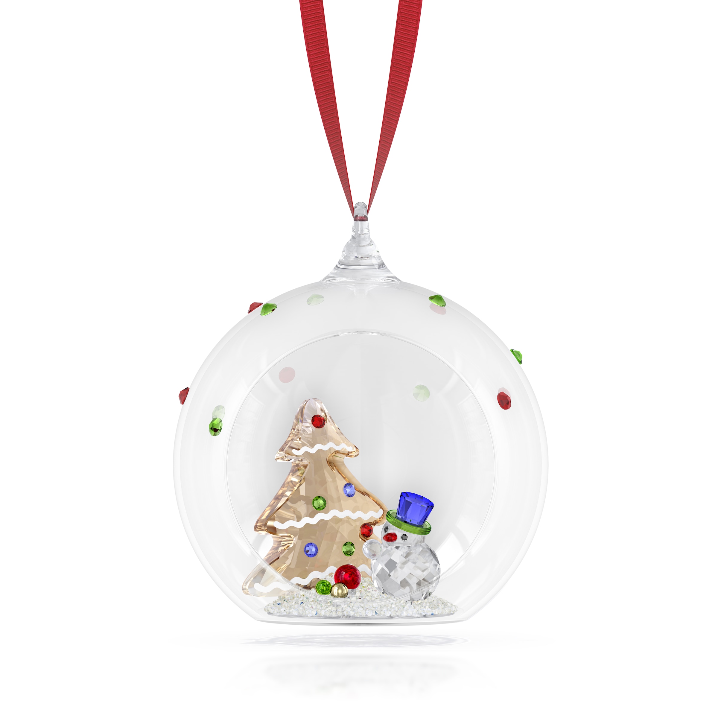 Swarovski Dekohänger »Kristallfigur Sammelfigur Weihnachtskugel«, (1 St.), Swarovski® Kristall