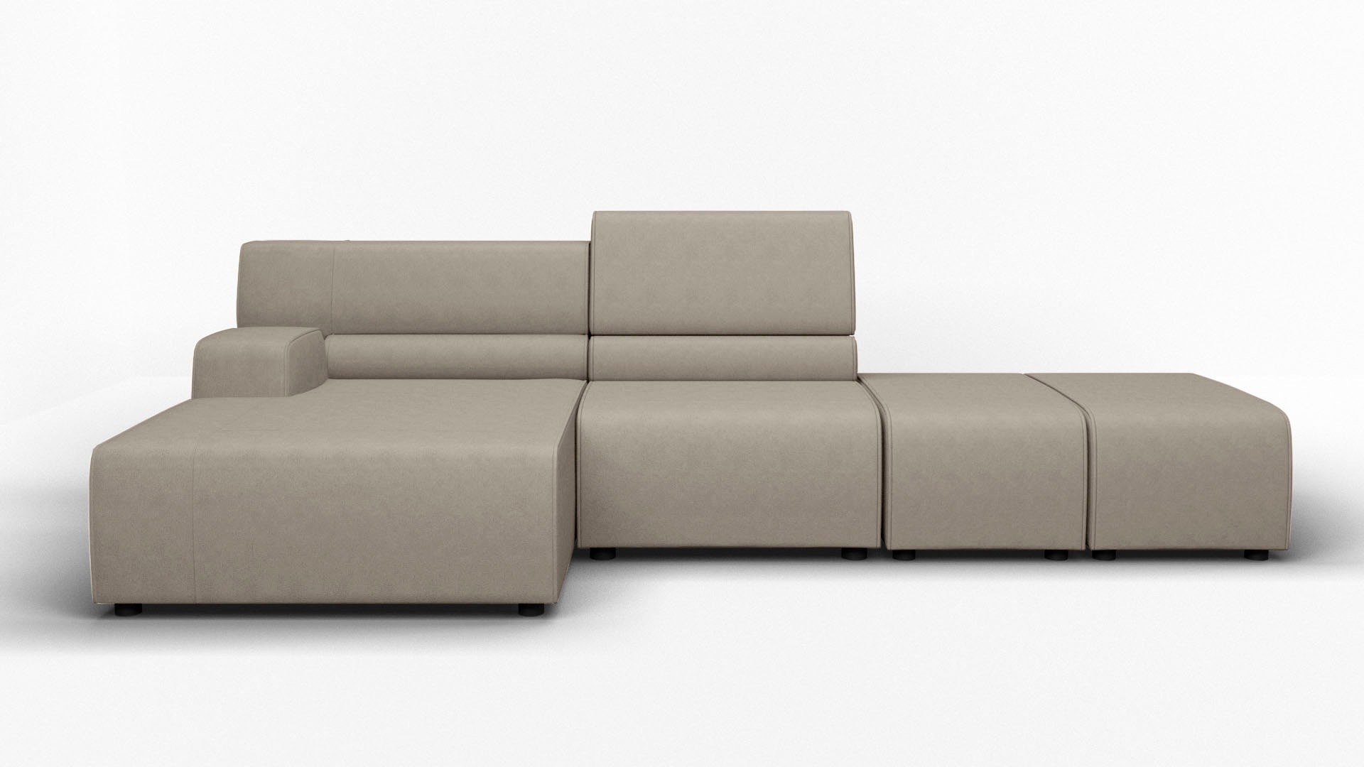 Egoitaliano Ecksofa »Babouche, Designsofa mit außergewöhnlichem Sitzkomfort zum Wohlfühlen«