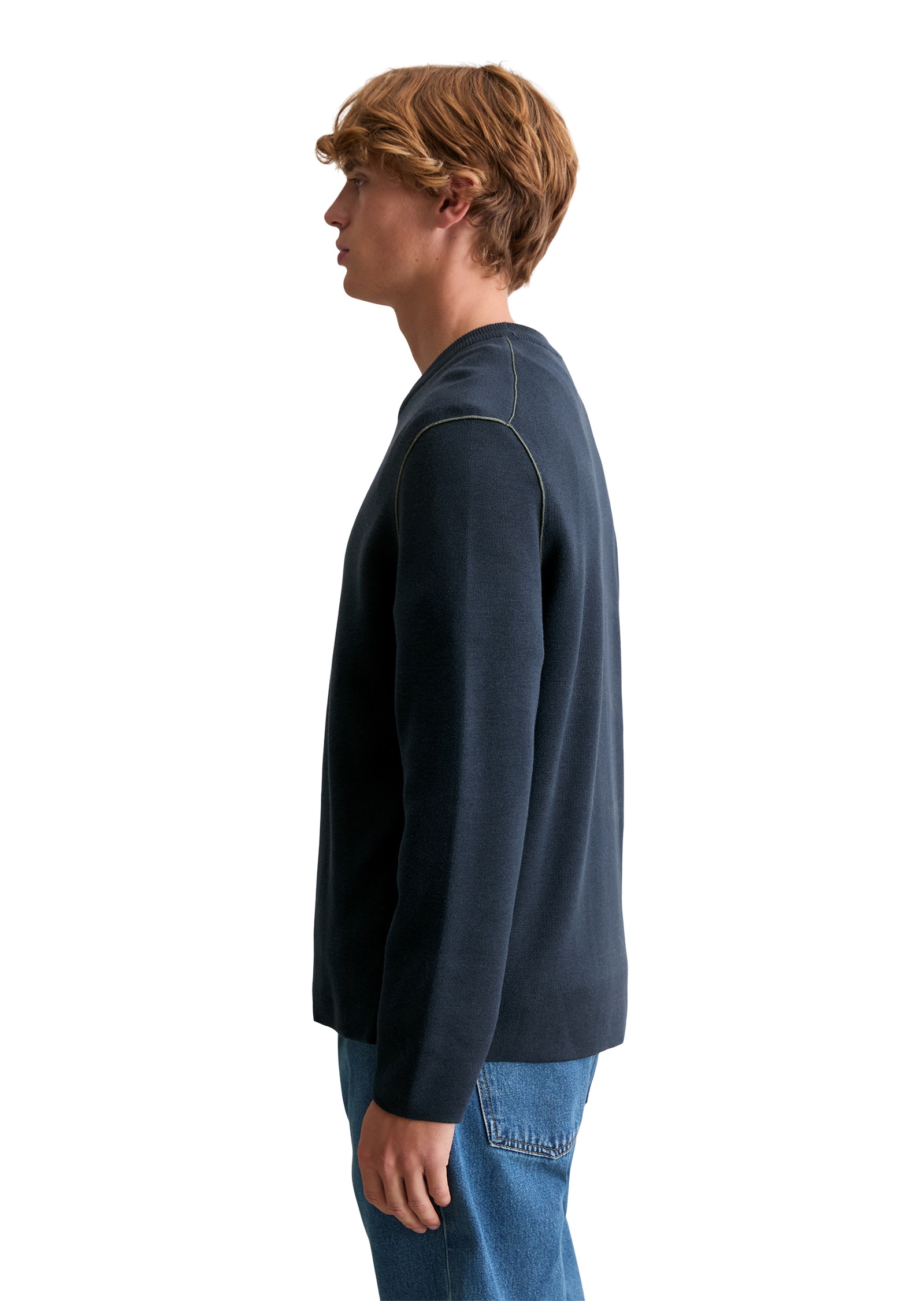 Marc O'Polo DENIM Strickpullover »aus Double-Face-Cotton«