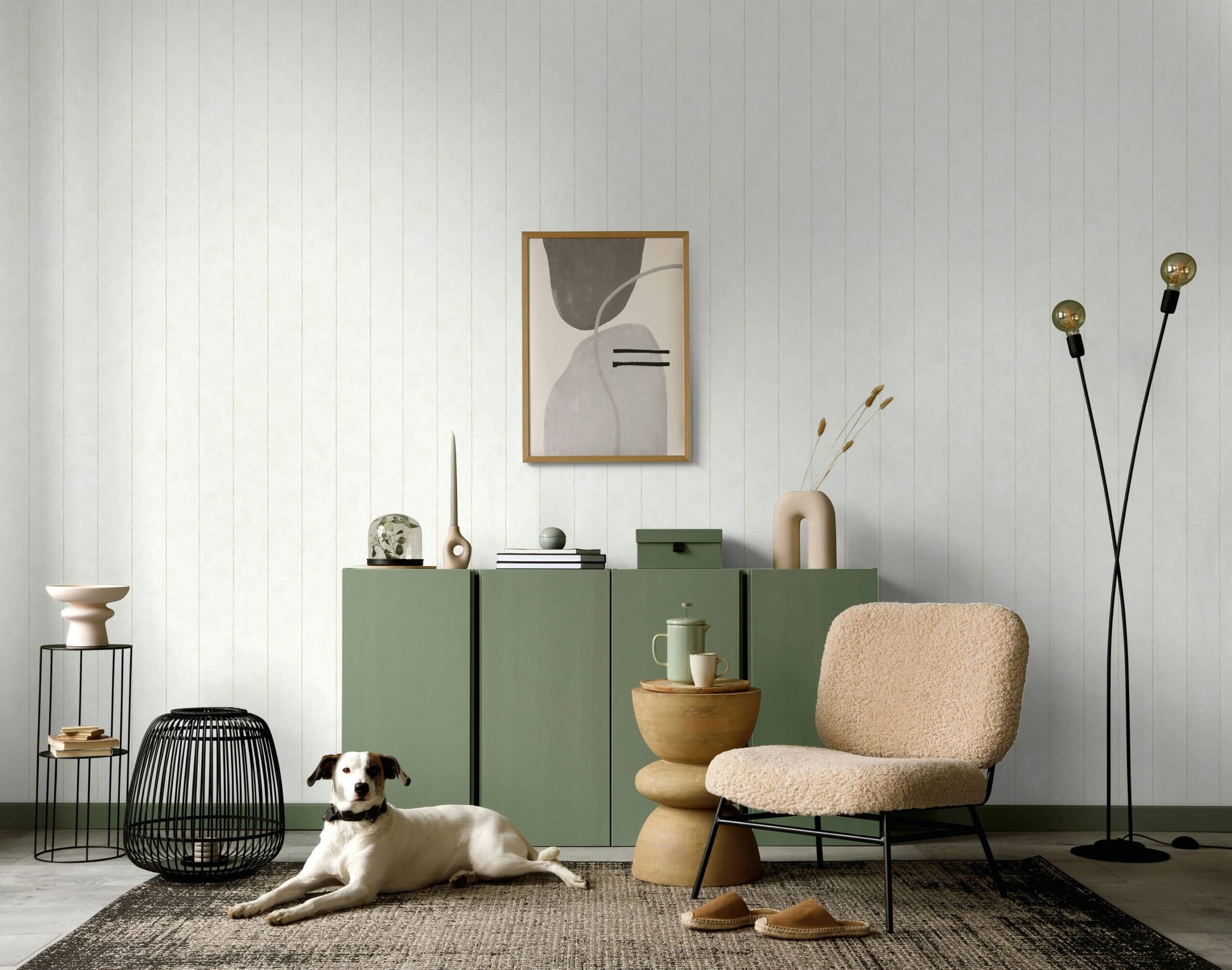Marburg Vliestapete "Striped Splendor" Streifen moderne Tapete für Wohnzimmer Schlafzimmer Küche
