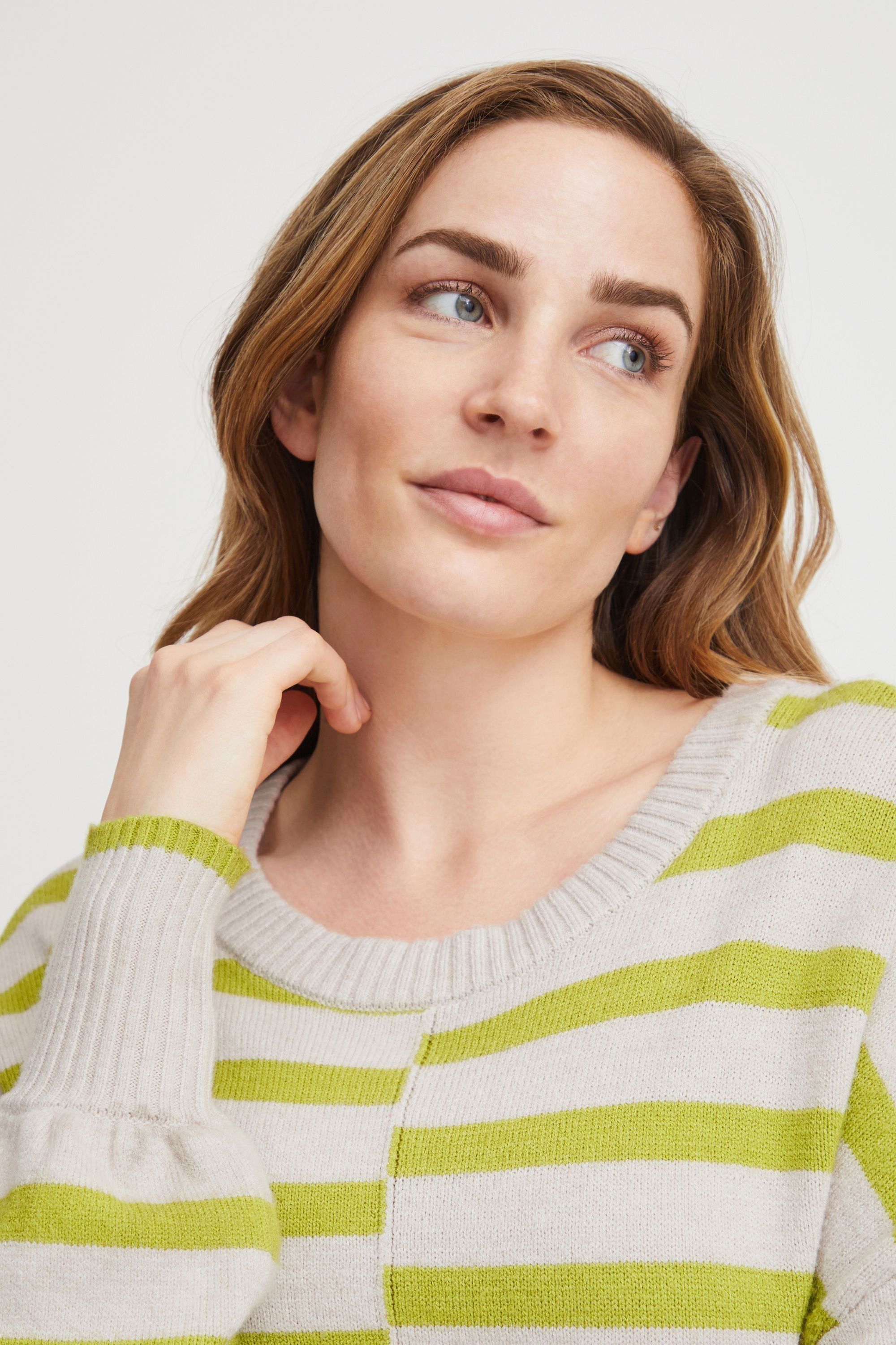 fransa Strickfleece-Pullover »Strickpullover FRBitte«