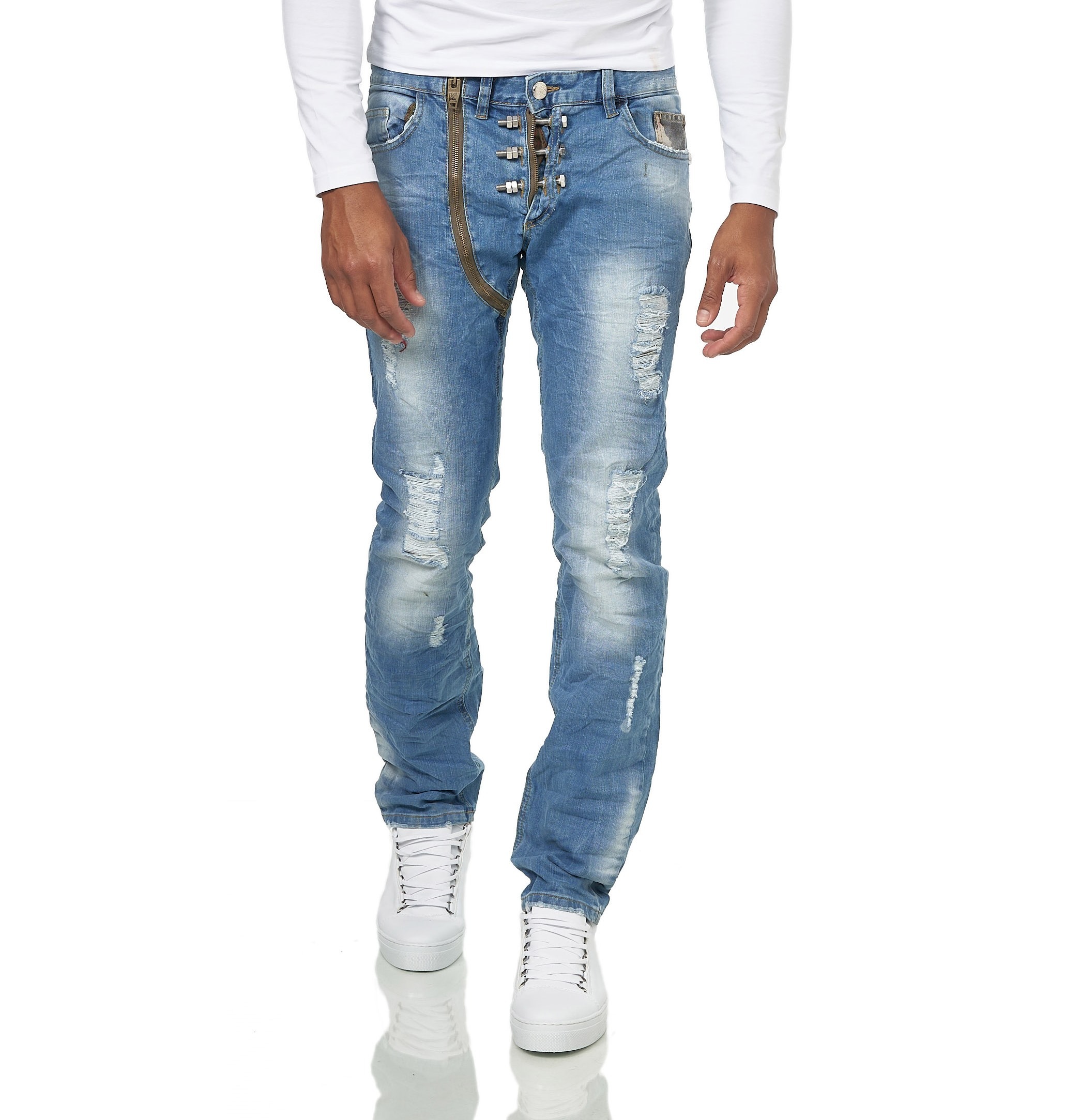 KINGZ Bequeme Jeans, für Retroverwaschung ▷ BAUR toller mit 