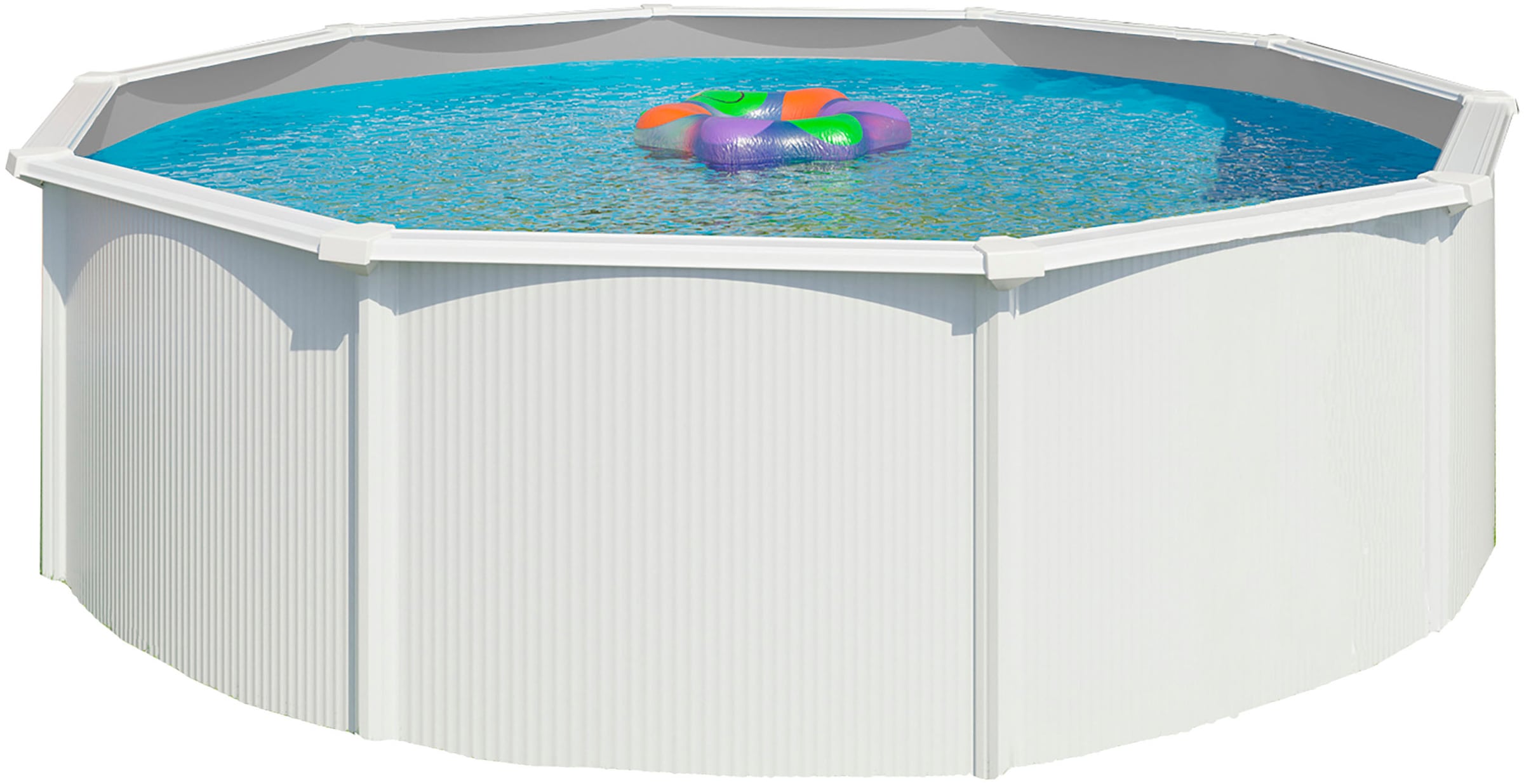 KWAD Rundpool "Green line Evolution" 5,5x1,32 weiß Folie in blau, sand oder grau erhältlich