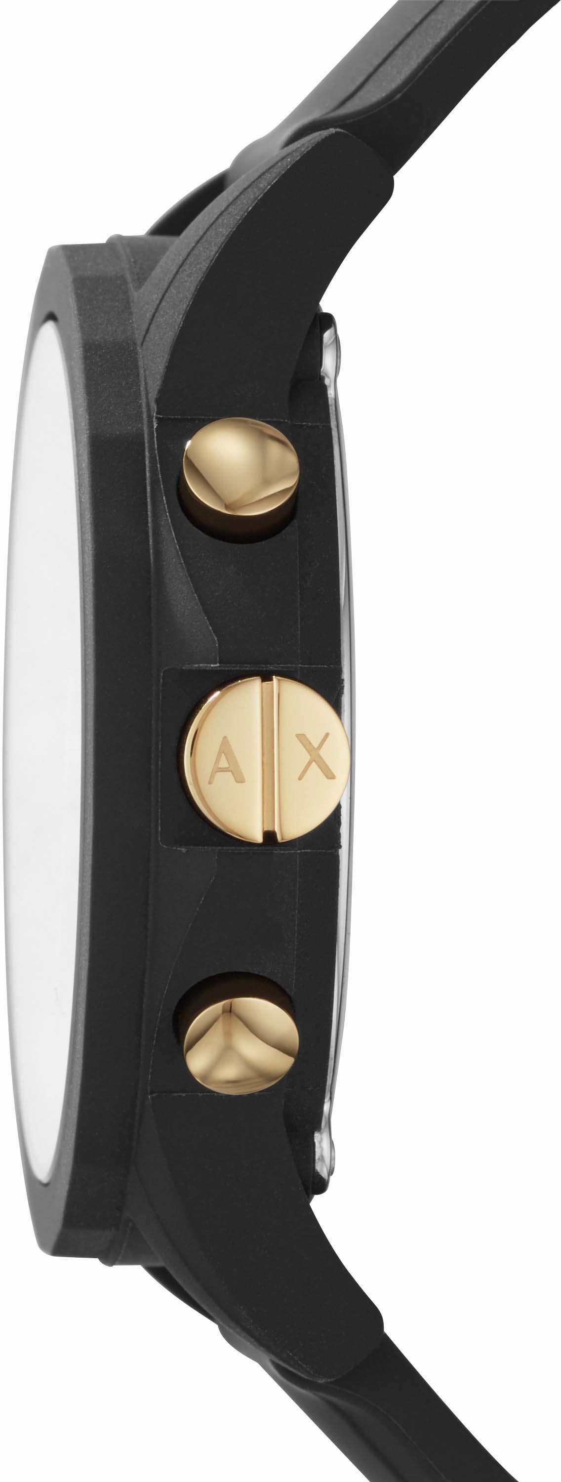 ARMANI EXCHANGE Chronograph, (Set, 2 tlg.), Quarzuhr, Armbanduhr,Herren,Stoppfunktion,Geschenkidee, Silikonarmband