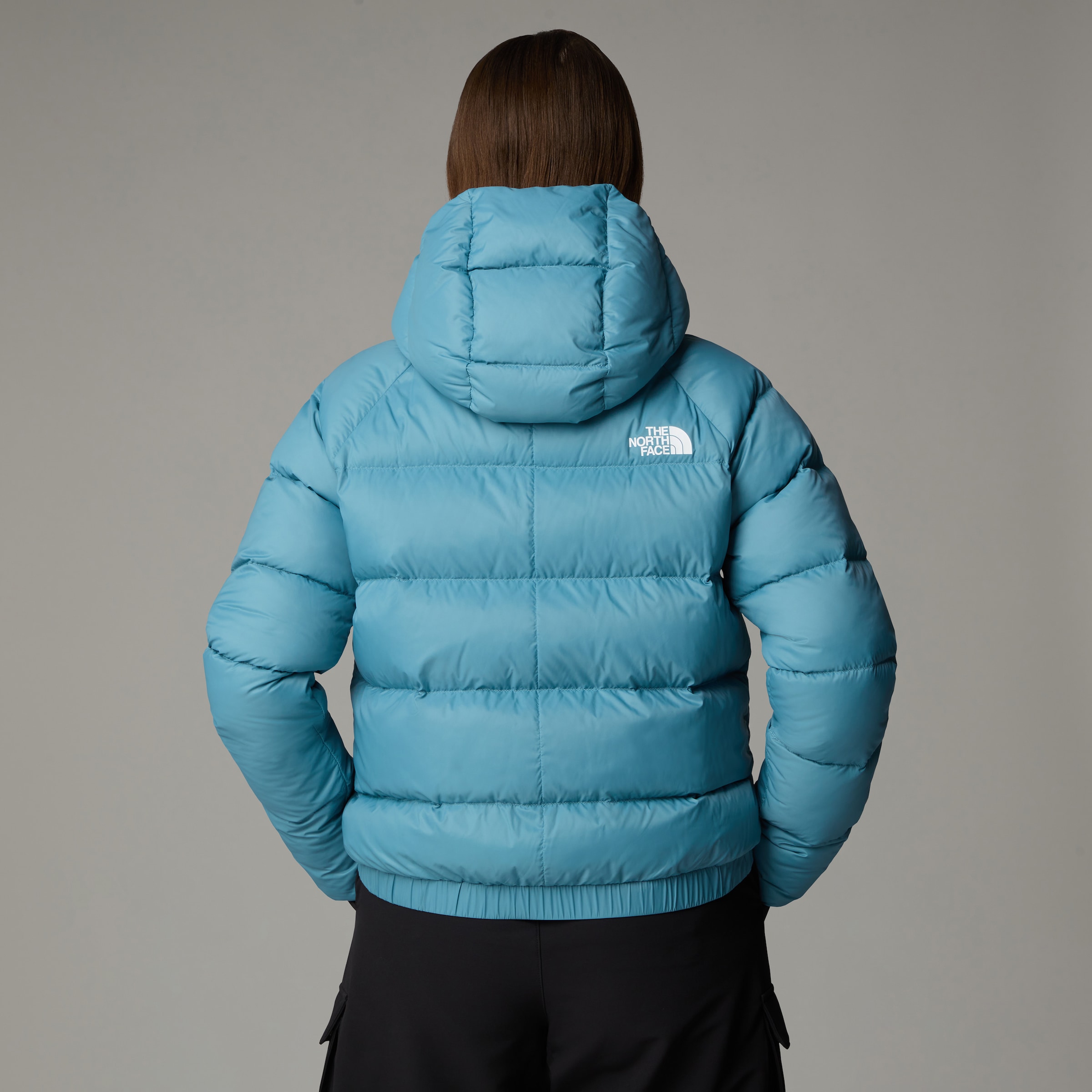 The North Face Daunenjacke »W HYALITE DOWN HOODIE - EU«, (1 St.), mit Kapuze, mit Logodruck