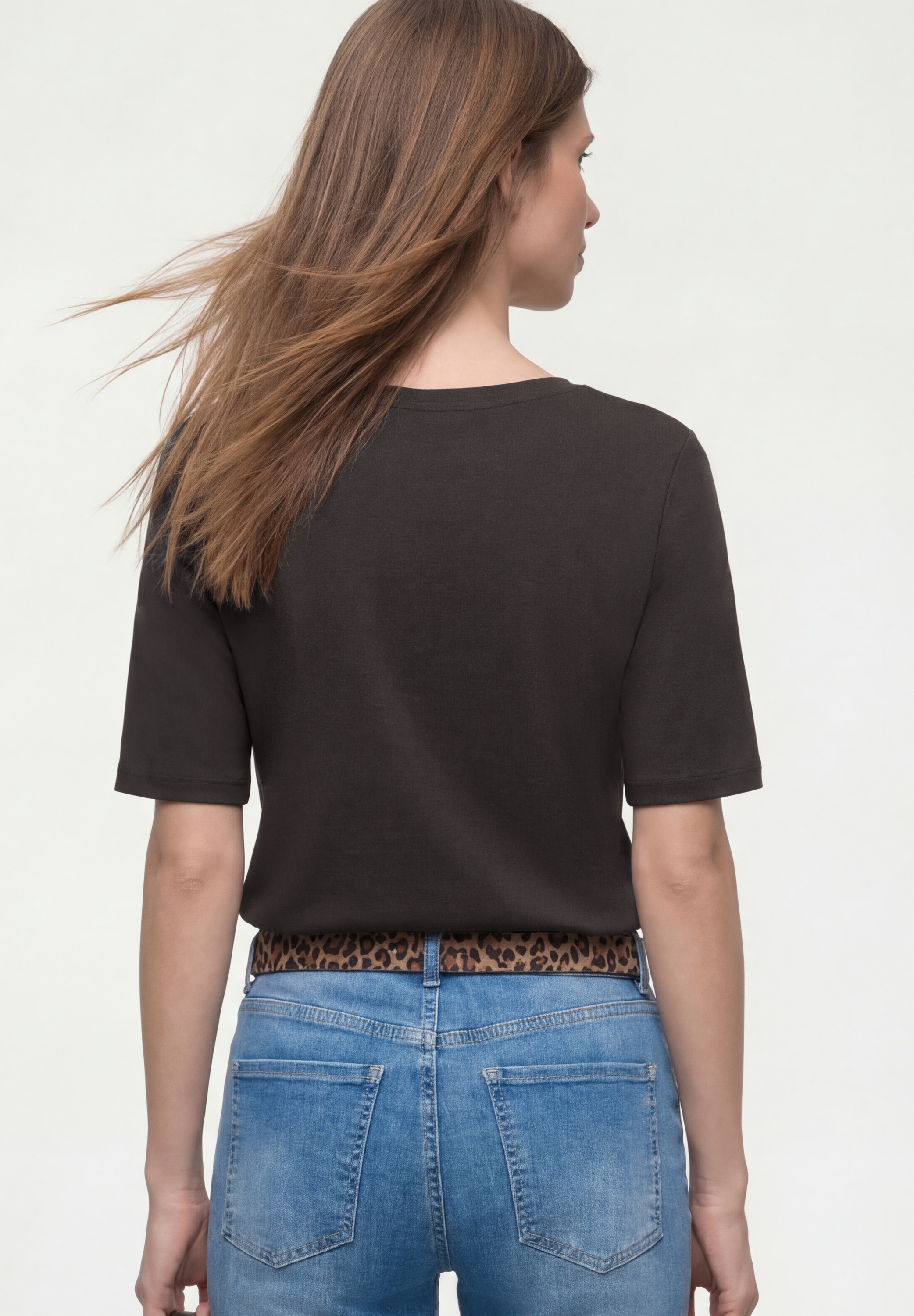 STREET ONE V-Shirt aus reiner Baumwolle günstig online kaufen