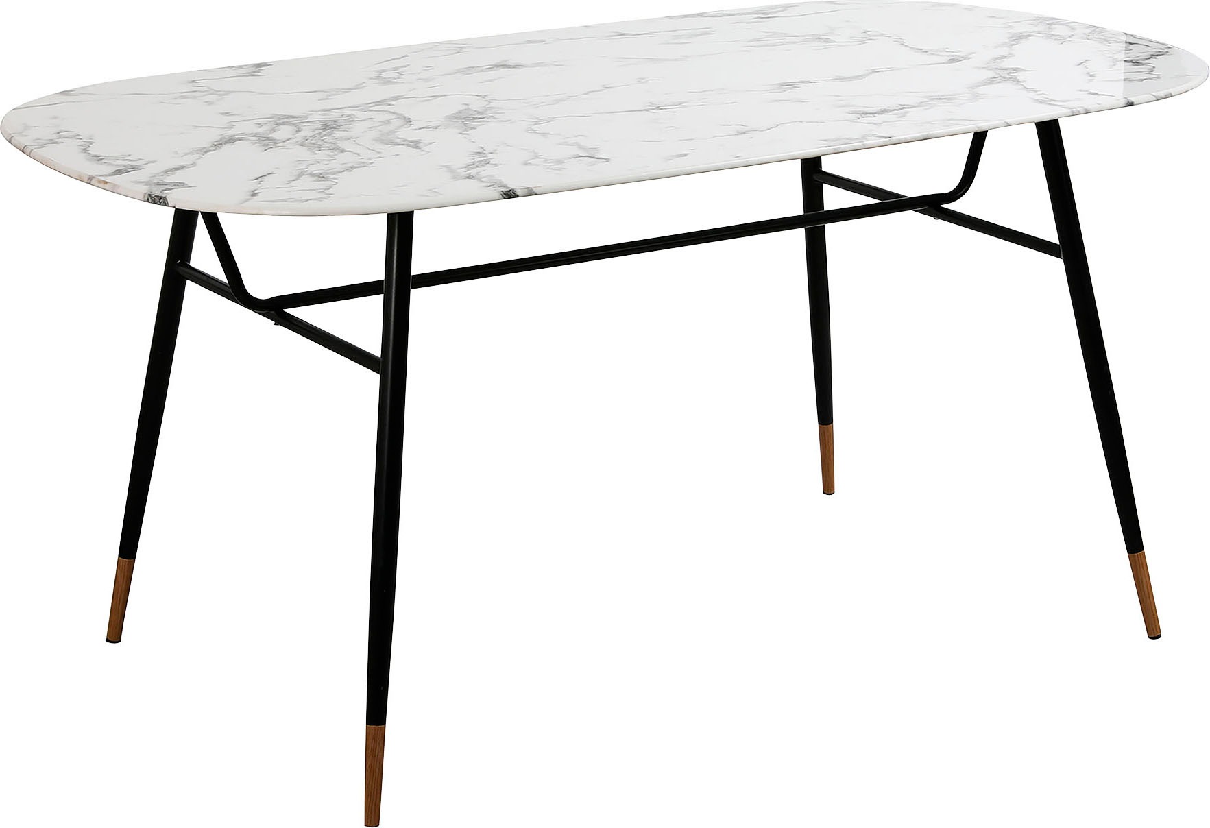 Möbilia Esstisch "Alannah" Tischplatte in Marmoroptik günstig online kaufen