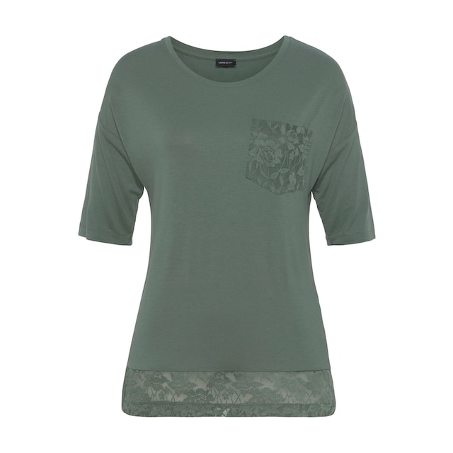 Laura Scott 3/4-Arm-Shirt, mit Spitzen-Details bestellen | BAUR
