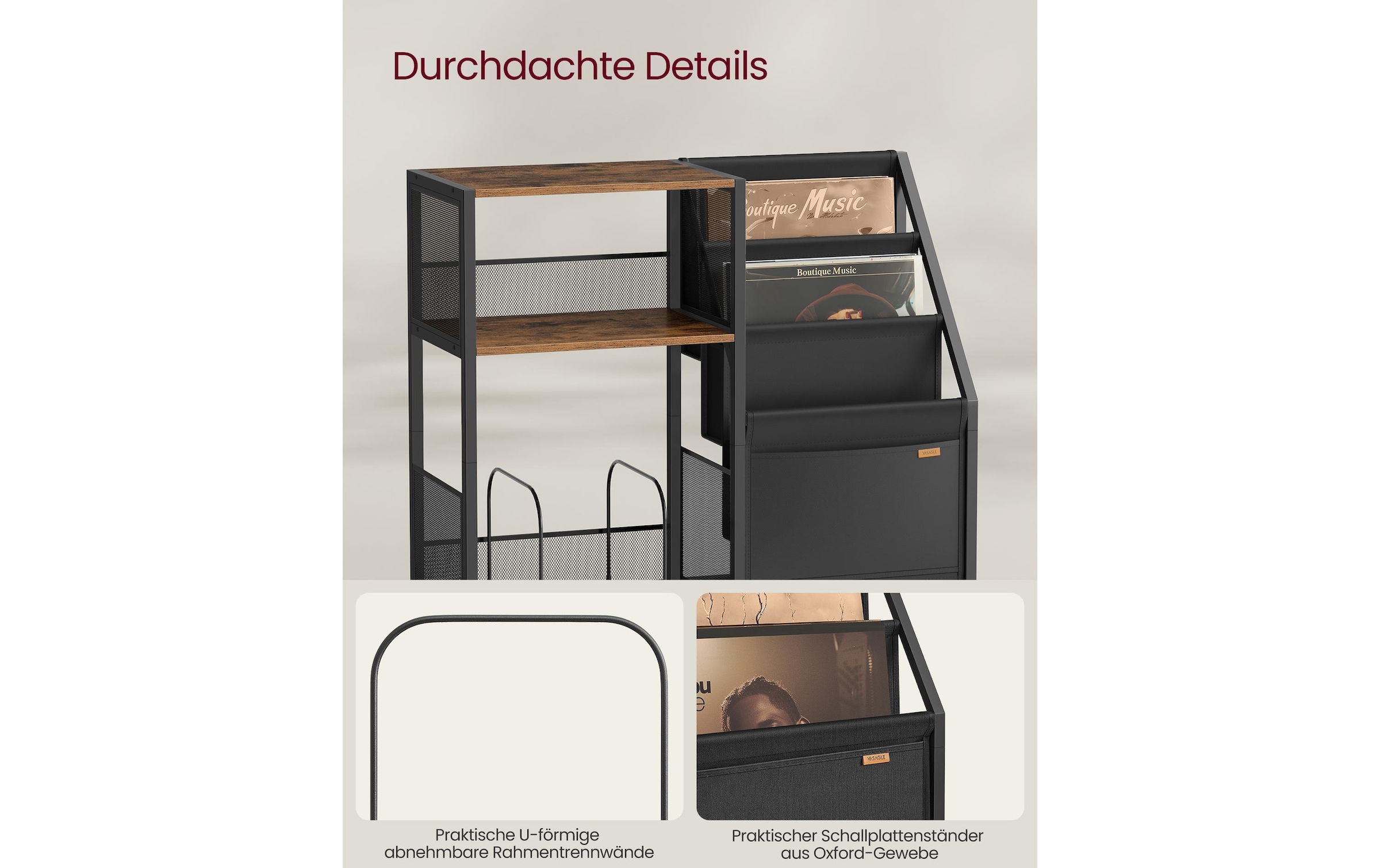 VASAGLE Beistelltisch »81 x 68 cm«