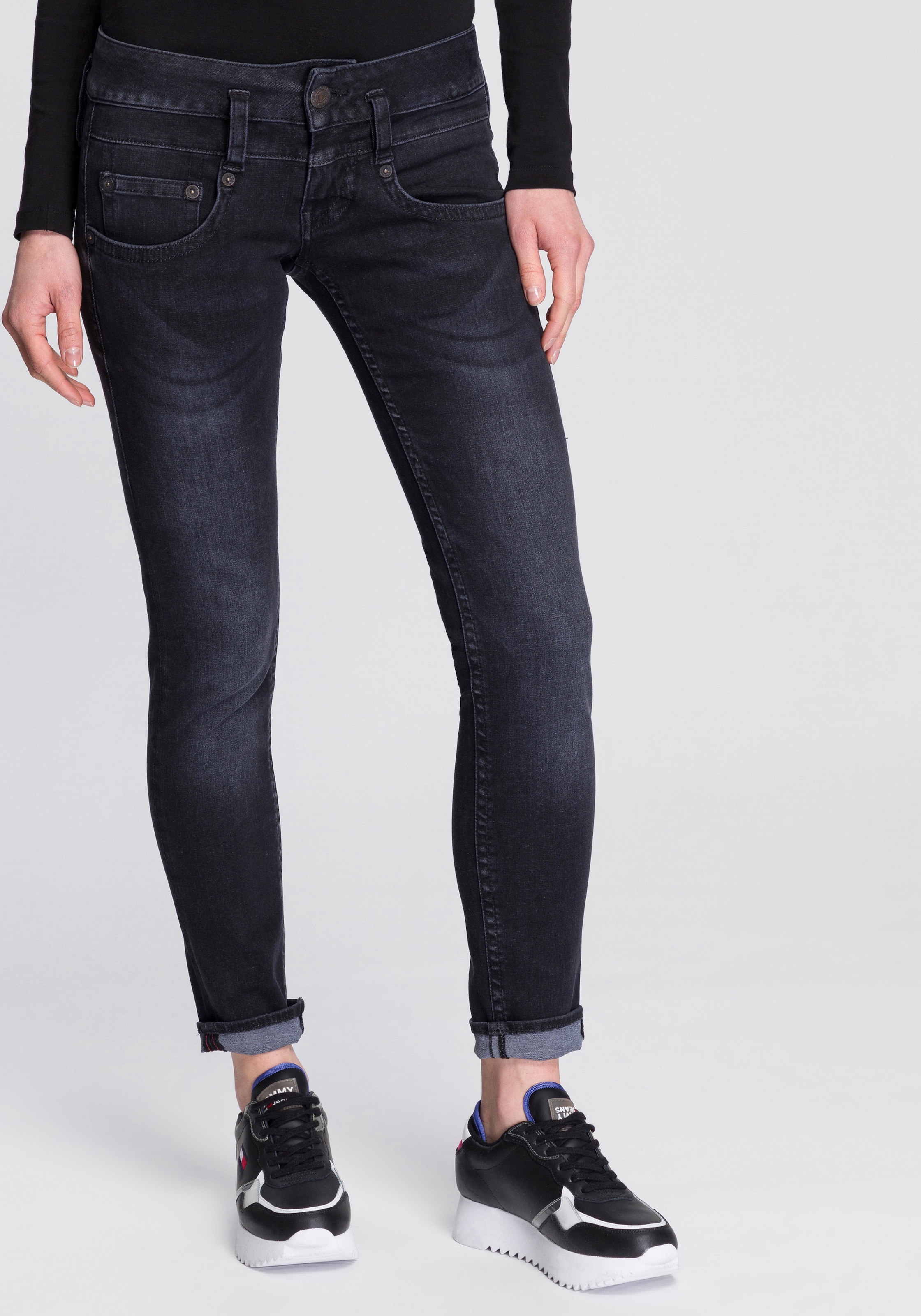 Herrlicher Slim-fit-Jeans »PITCH SLIM REUSED«, umweltfreundlich dank der ISKO New Technology