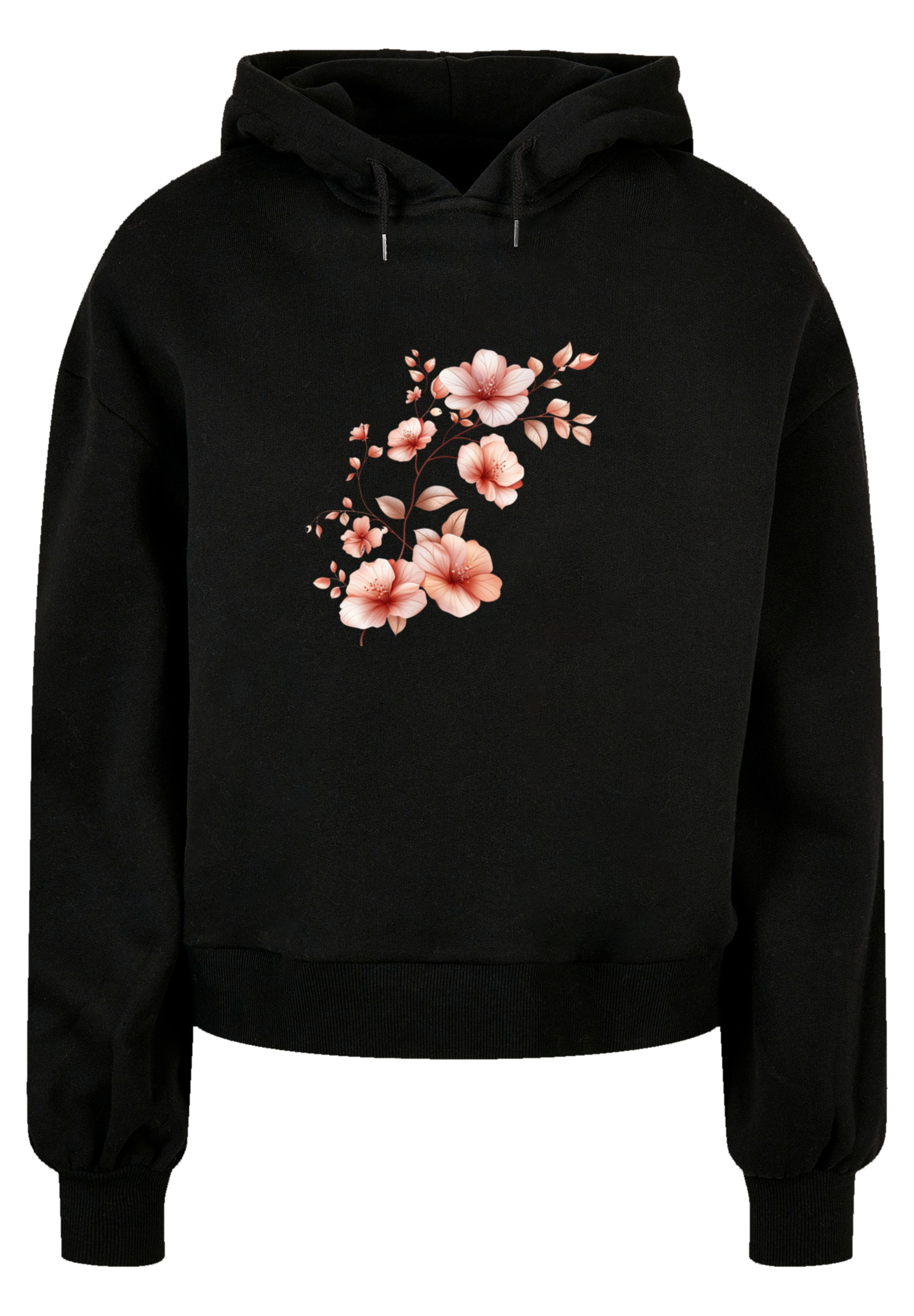 F4NT4STIC Sweatshirt »Rosa Blumenzweig 3D«, Premium Qualität