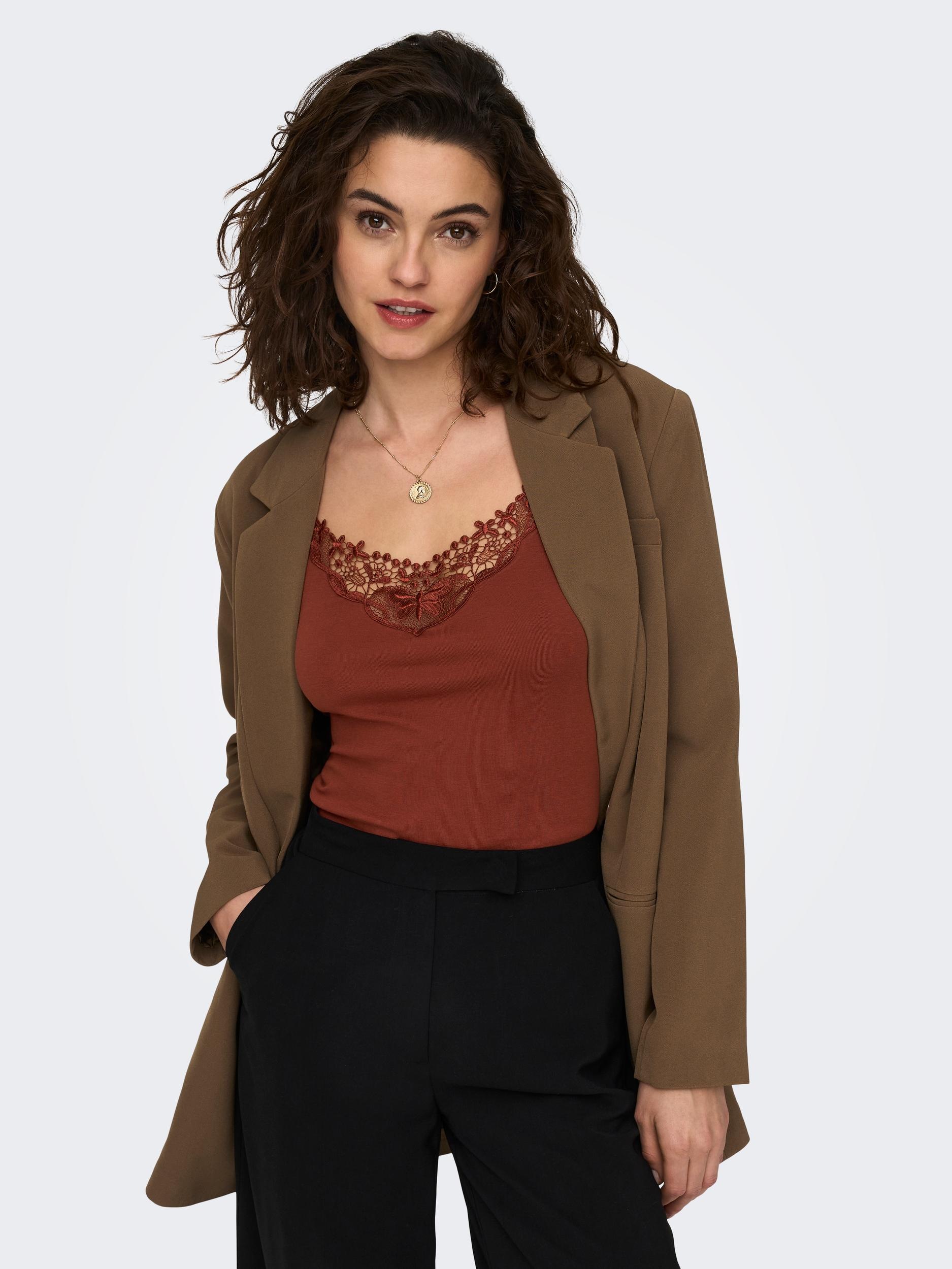 ONLY ONLKIRA Top 2-Pack Henna XS 2