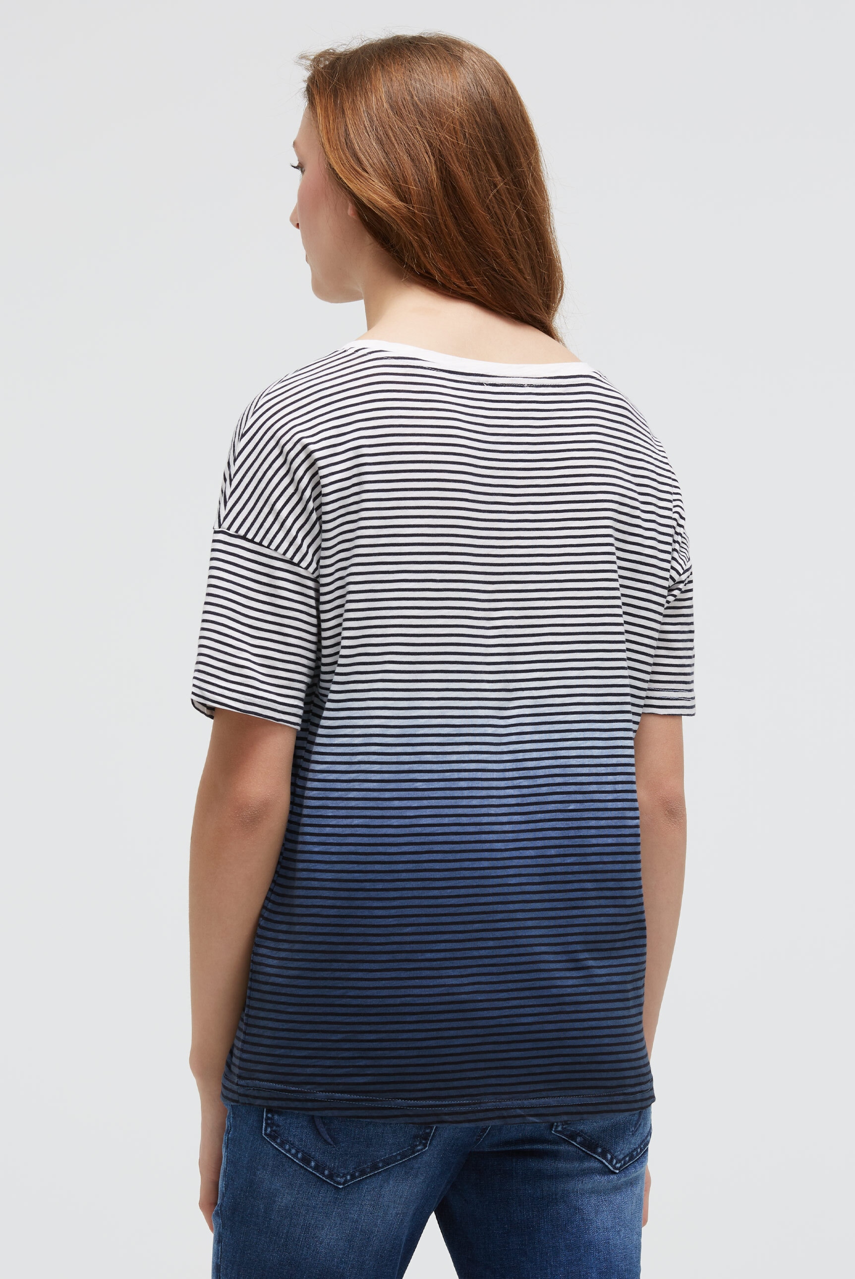 SOCCX Rundhalsshirt mit Farbverlauf