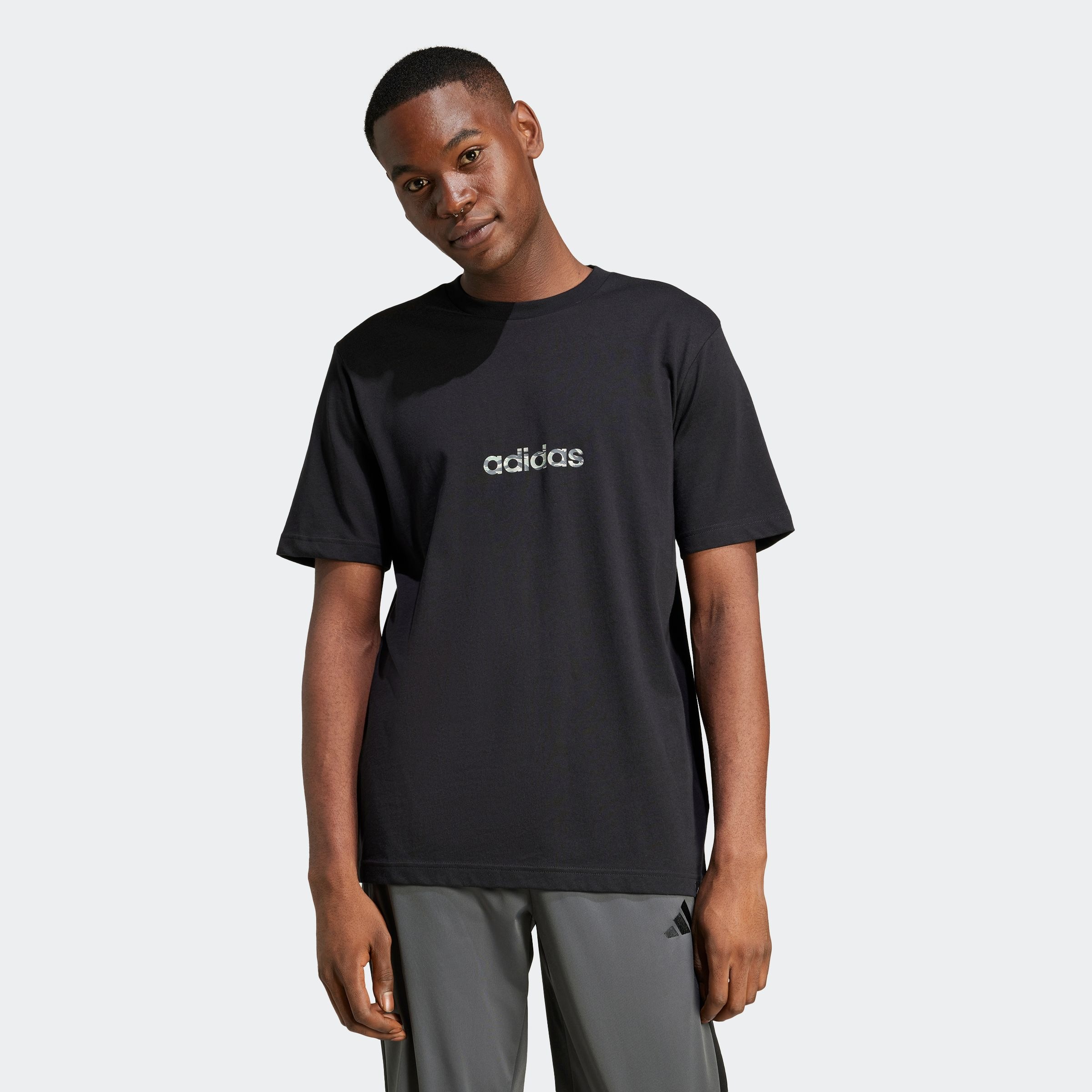 adidas Sportswear T-Shirt "CAMO LINEAR GRAPHIC" sportlicher Stil, kurzärmli günstig online kaufen