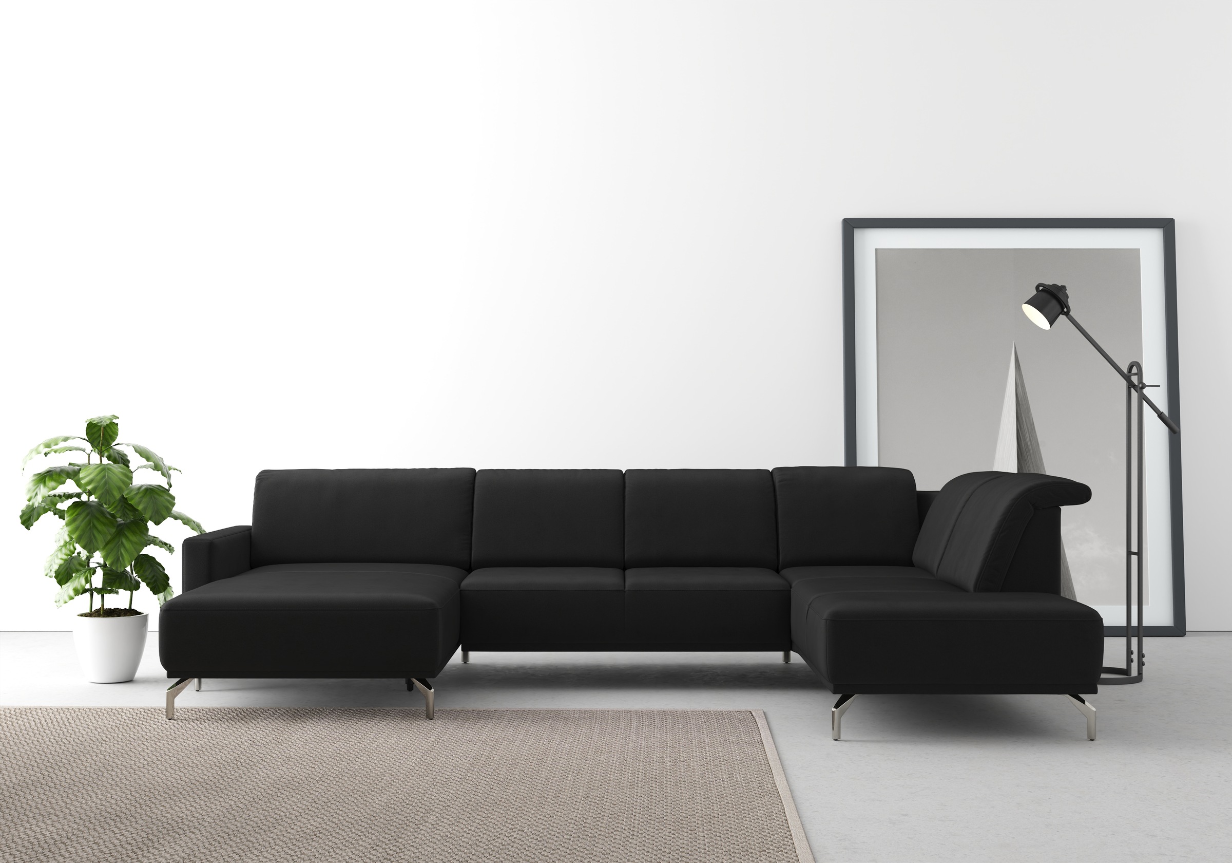 sit&more Wohnlandschaft "Bailando U-Form" wahlweise mit Kopfteilverstellung günstig online kaufen