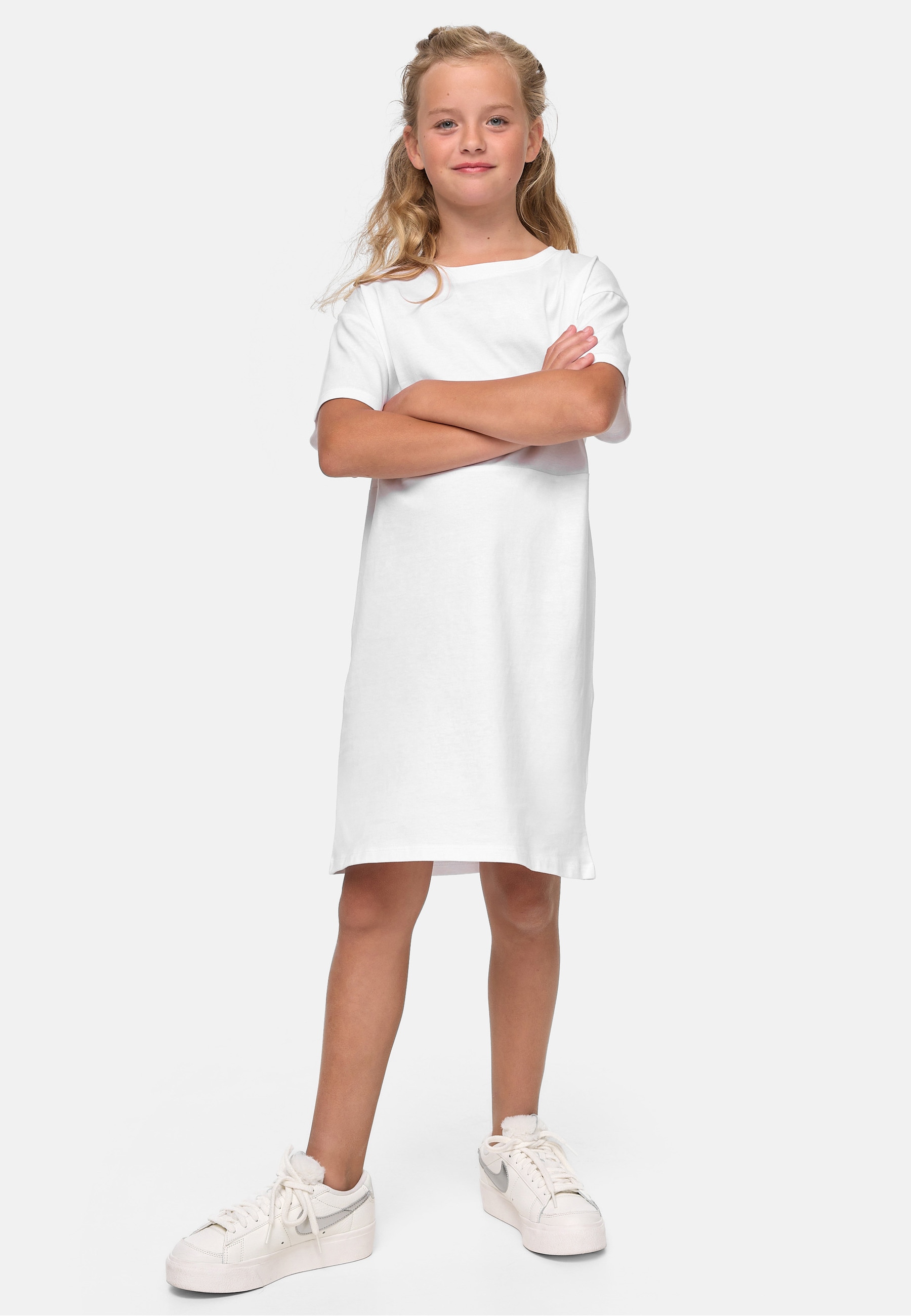 URBAN CLASSICS Shirtkleid »Urban Classics Damen Girls Organic Oversized Tee Dress« 1 Stk. tlg.