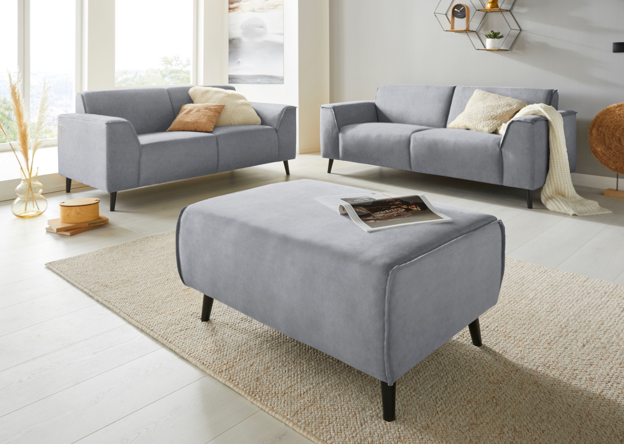 DOMO collection Hocker »Amora«, mit Federkern