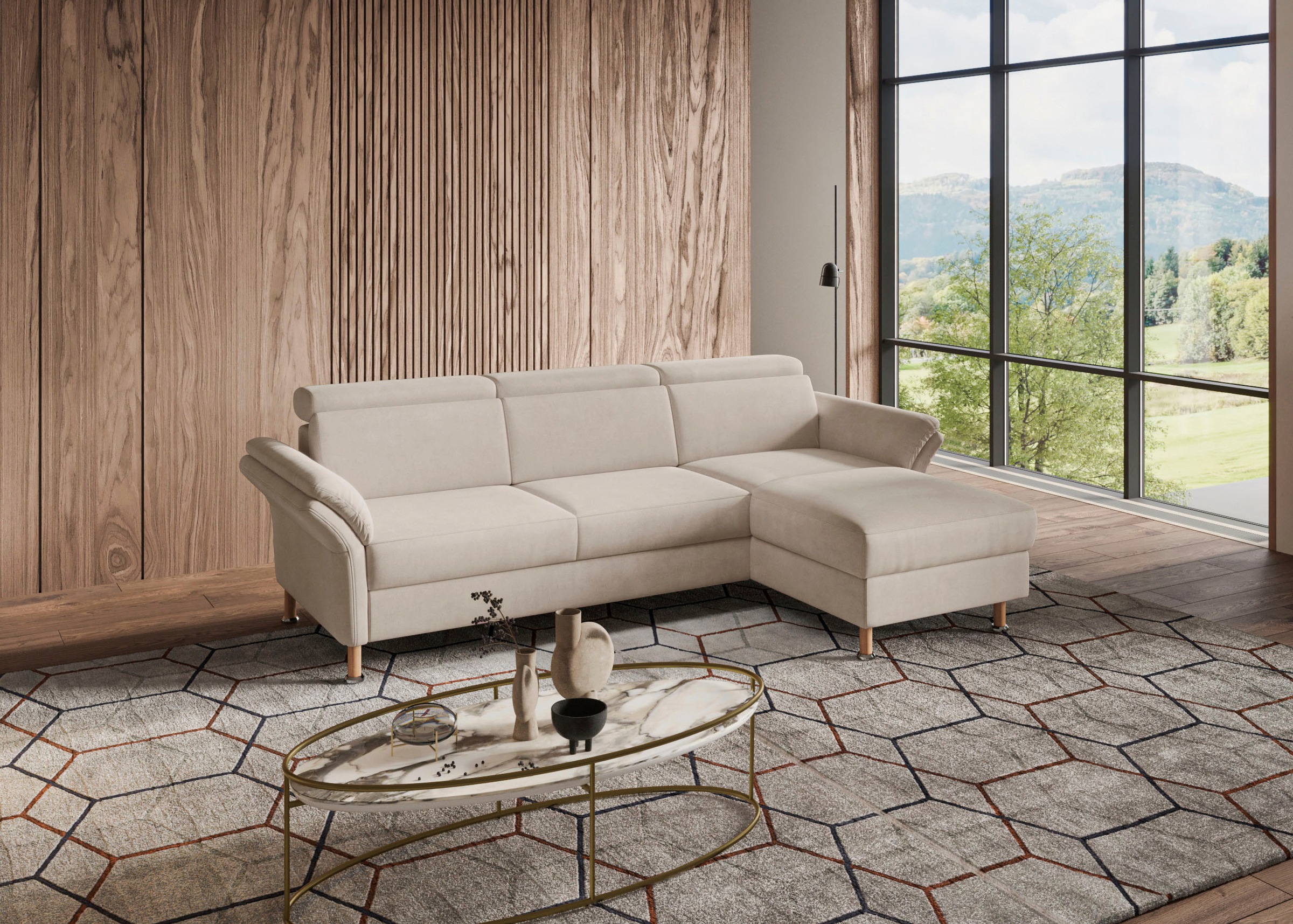 Home affaire "Calypso L-Form" mit motorischen Funktionen im Sofa und Recami günstig online kaufen