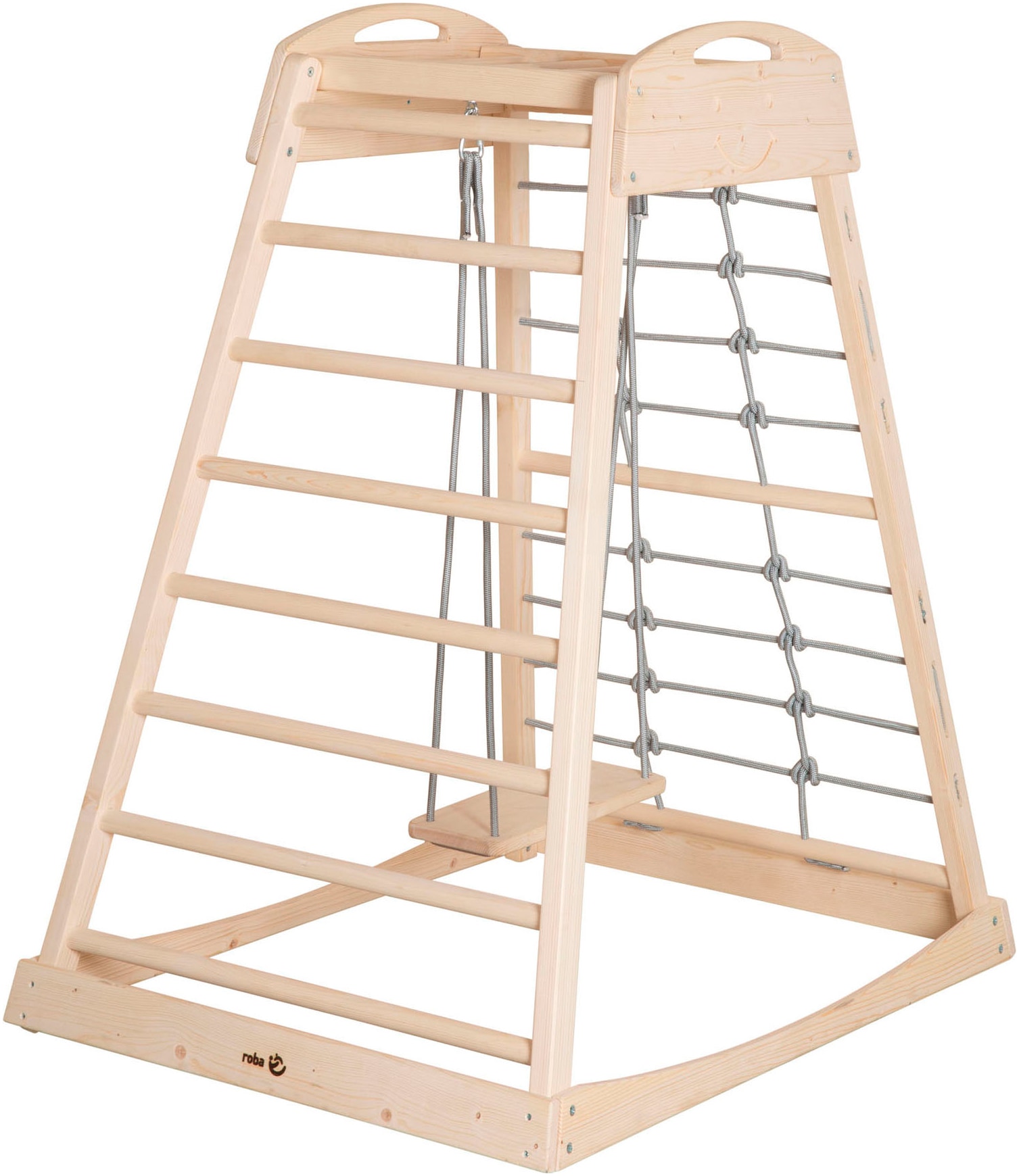 roba® Klettergerüst »Montessori Indoor Spielturm«, Belastbar bis 70 kg