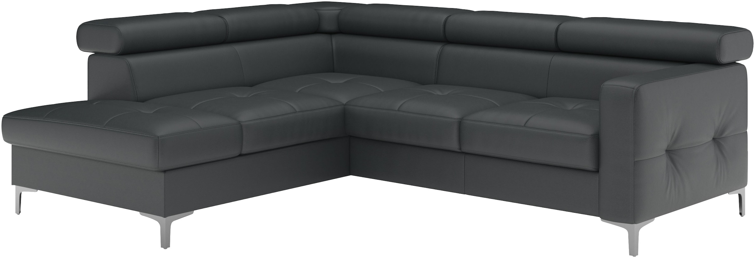 COTTA Ecksofa »Sammy L-Form«, mit Kopfteilverstellung, wahlweise mit Bettfunktion & Bettkasten