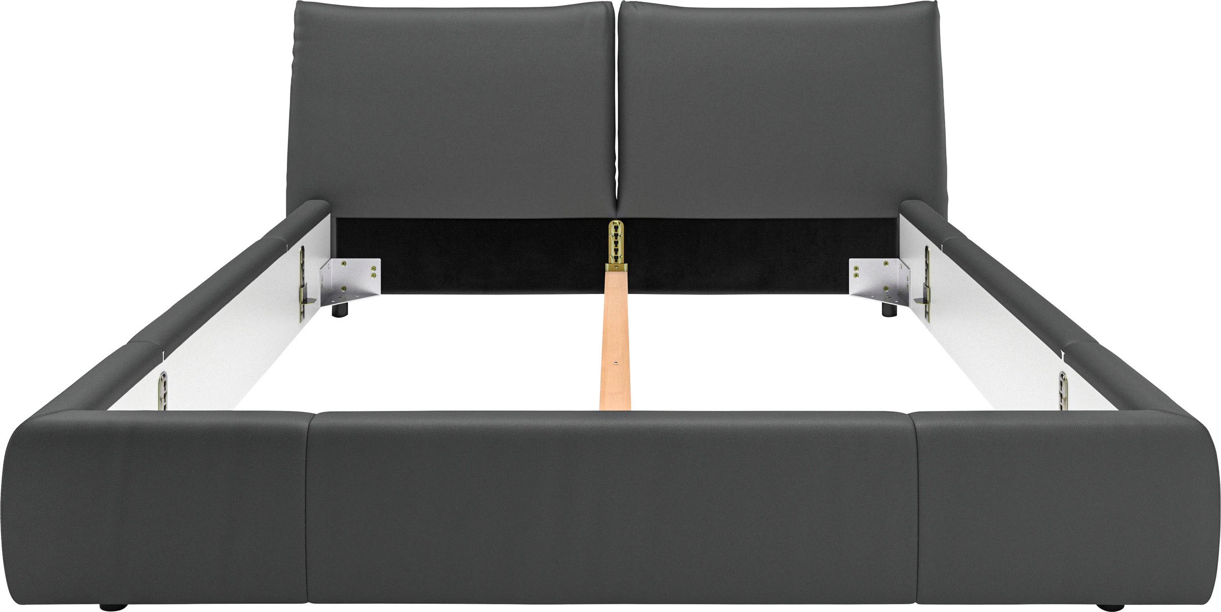Places of Style Polsterbett »Priora in 4 Breiten bis 200cm«, auch in NaturLEDER, Cord, belastbar bis 280kg, auch Überlänge 220 cm