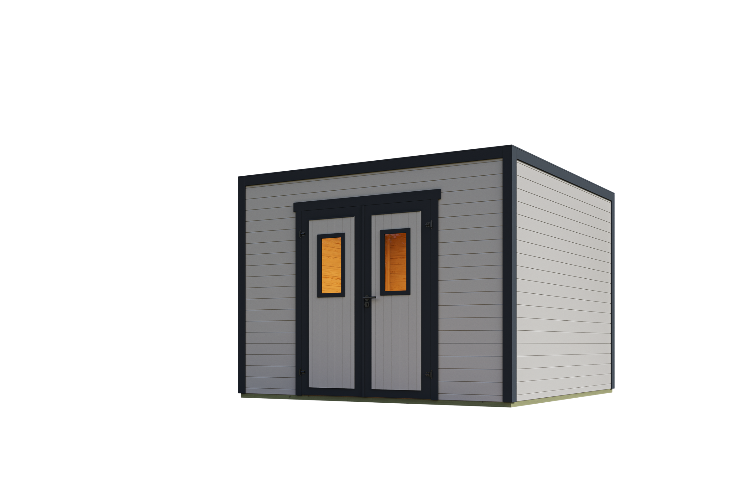 Nordic Holz Gartenhaus "Felix 3", kleiner stilvoller Schuppen mit Flachdach günstig online kaufen