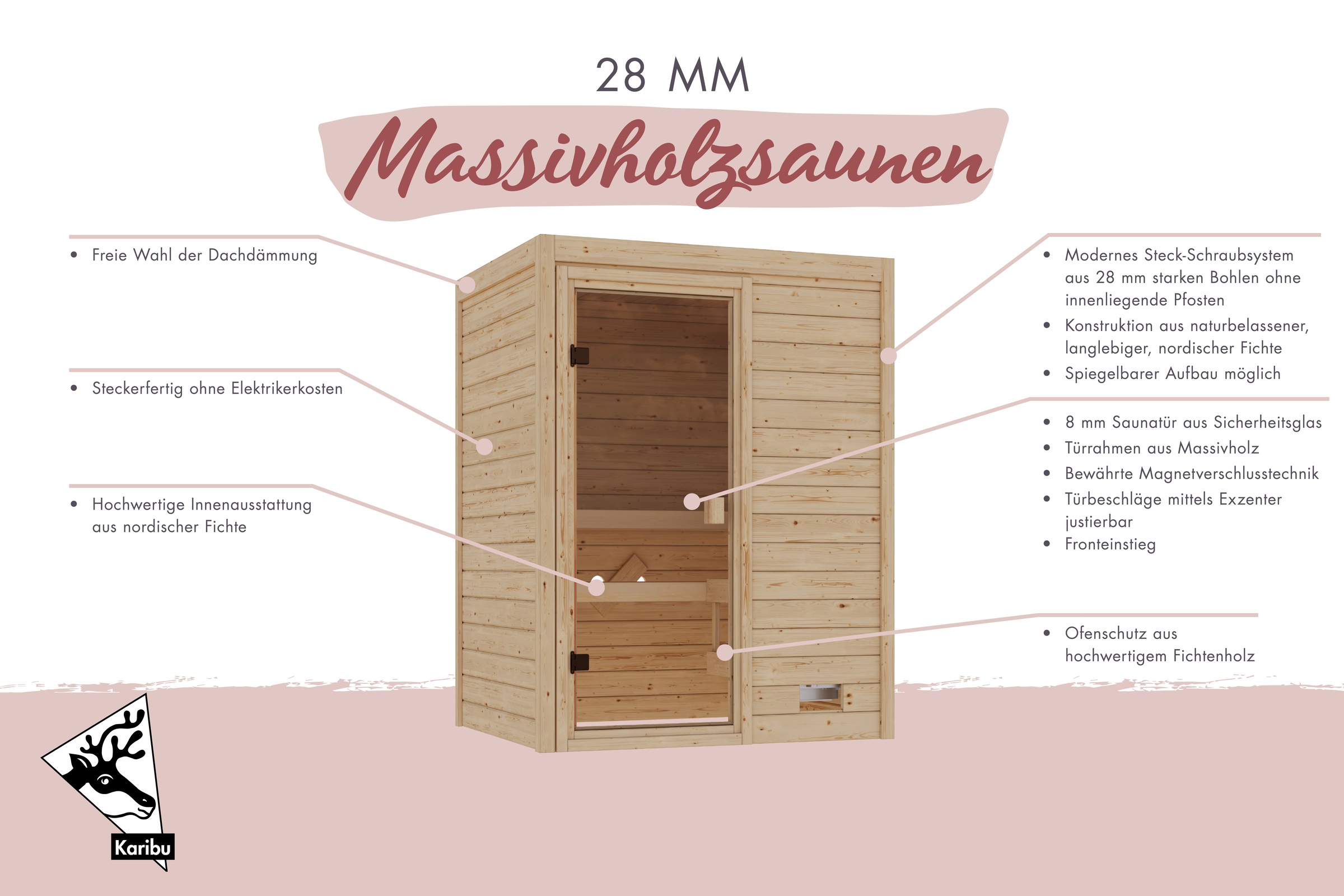welltime Sauna »Backas« verschiedene Varianten