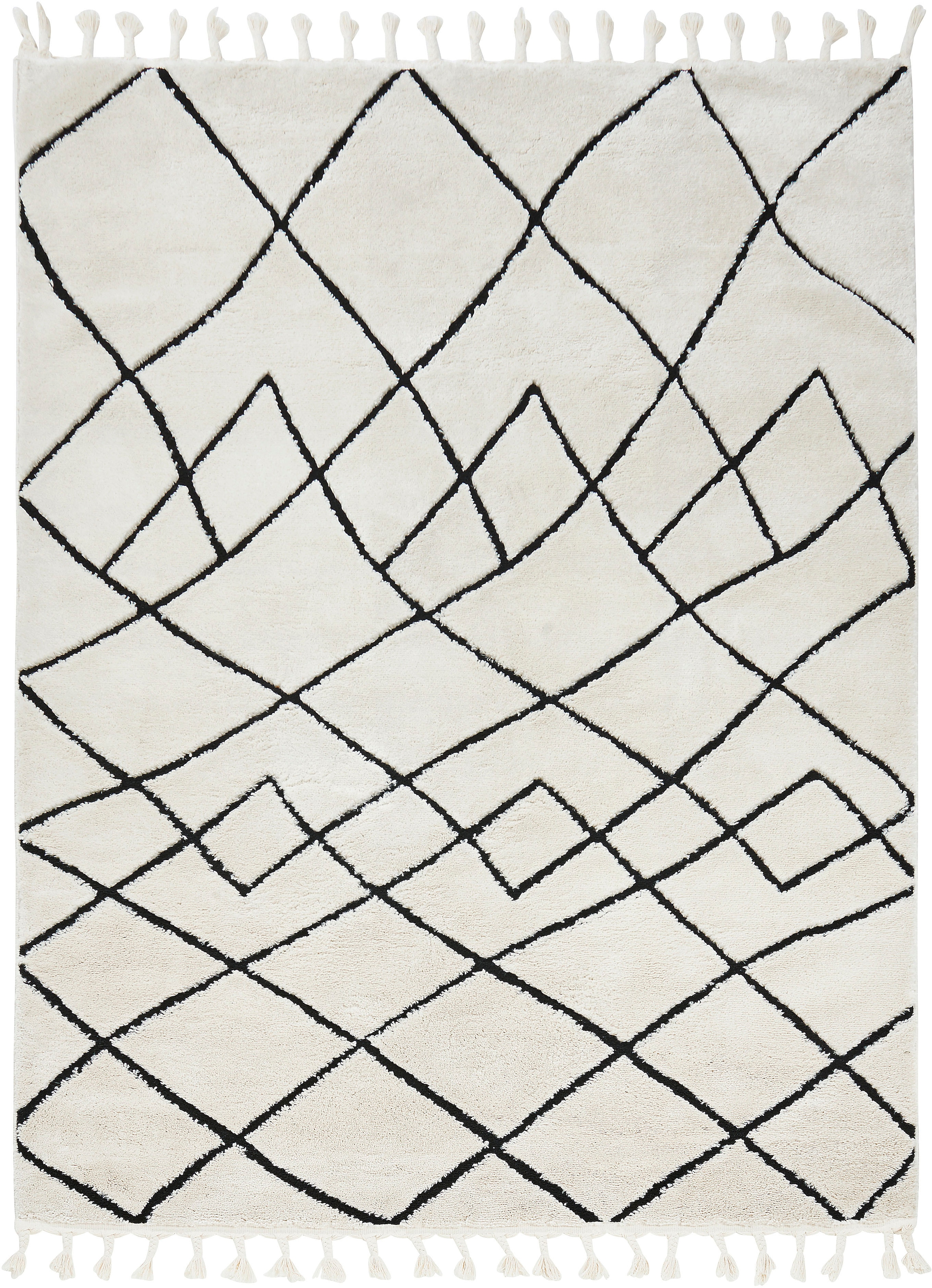 done.® Teppich »LAKE«, rechteckig, auf Design, Fransen mit Effekt, | modernes Rechnung Hoch-Tief BAUR Scandi