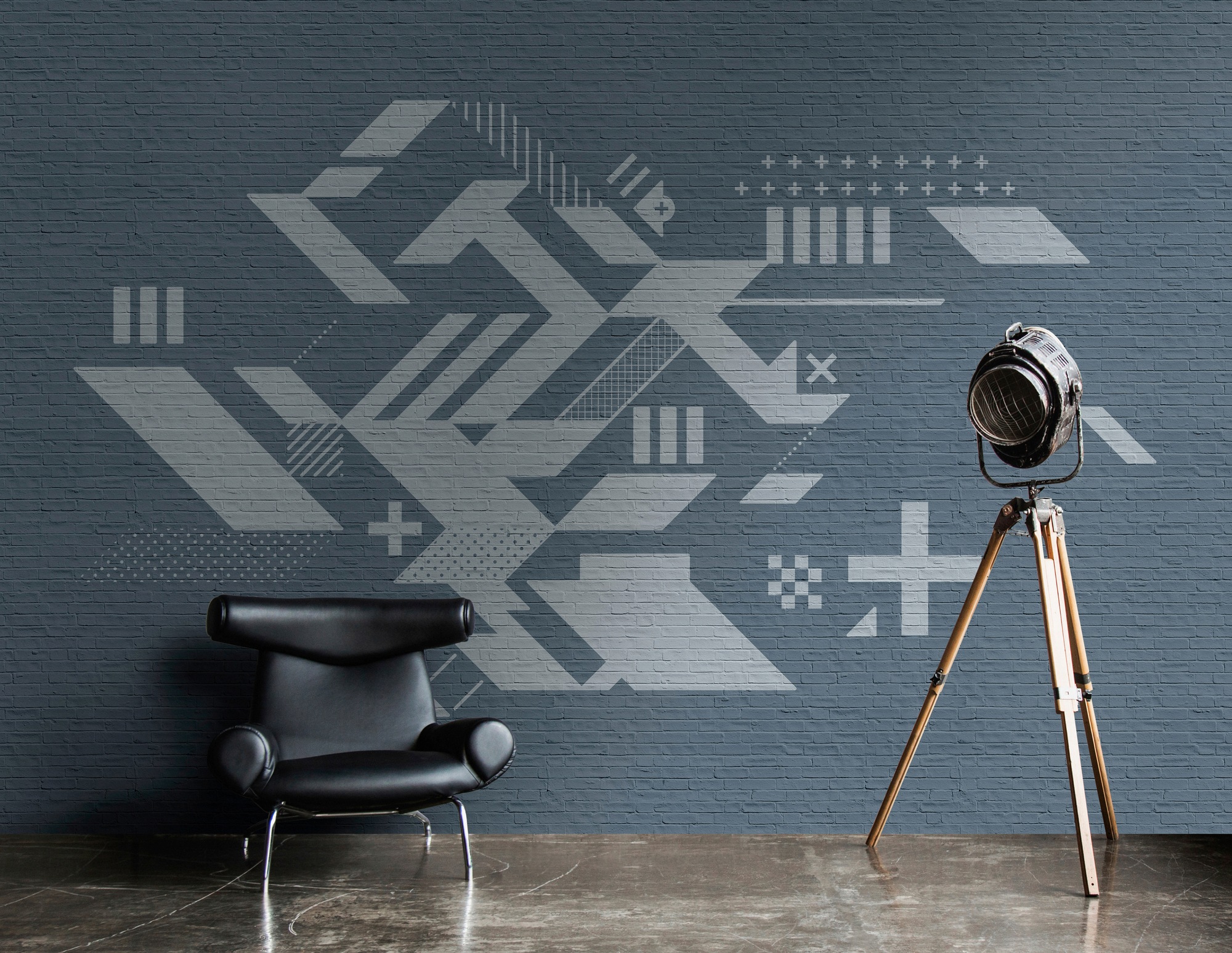 living walls Fototapete »Walls by Patel Brick By Brick 2«, Vlies, Wand, Schräge